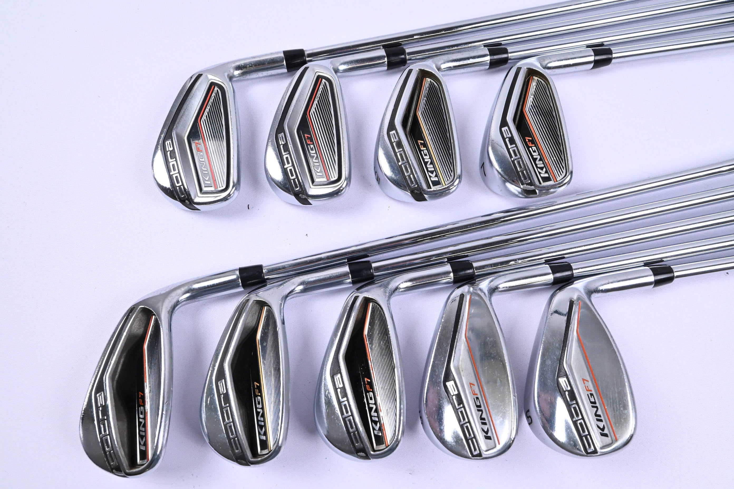 Cobra King F7 Irons / 4-PW+GW+SW / Regular Flex Cobra King F7 Shafts
