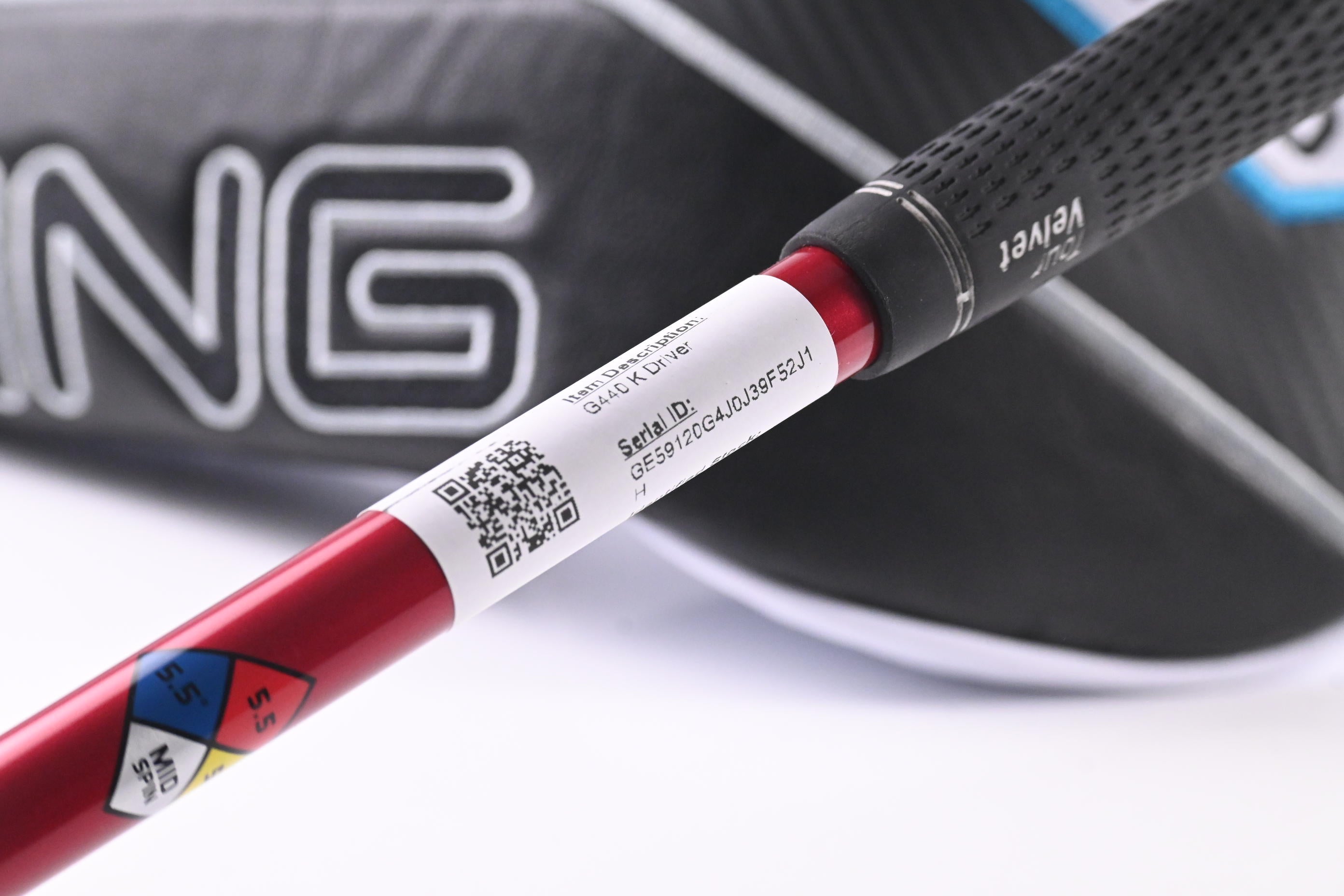 Ping G440 K Driver / 12 Degree / Regular Flex HZRDUS Smoke RDX Red 50 Shaft