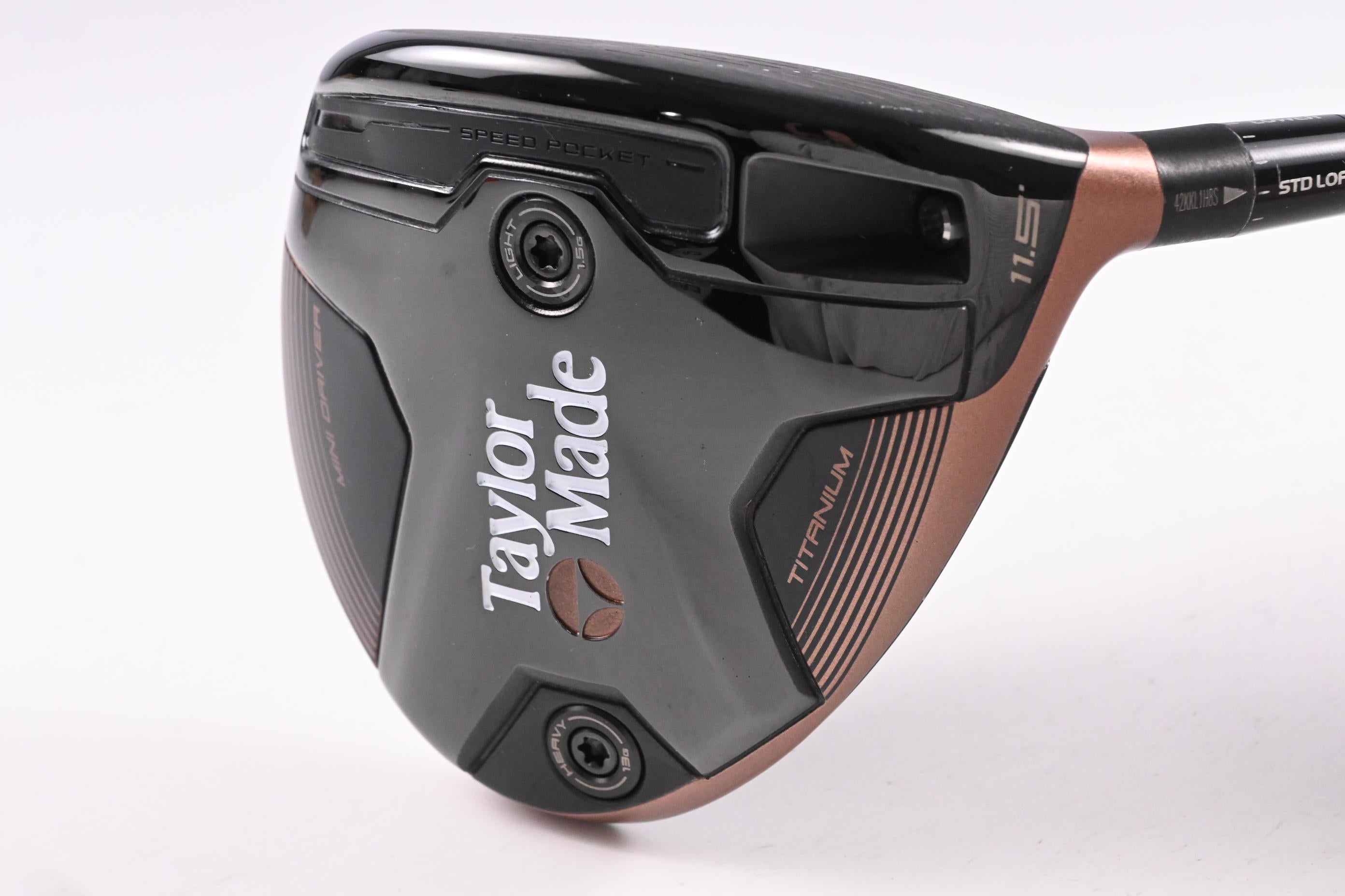 Taylormade BRNR Copper Mini Driver / 11.5 Degree / Stiff Flex Tour AD HD-6 Shaft