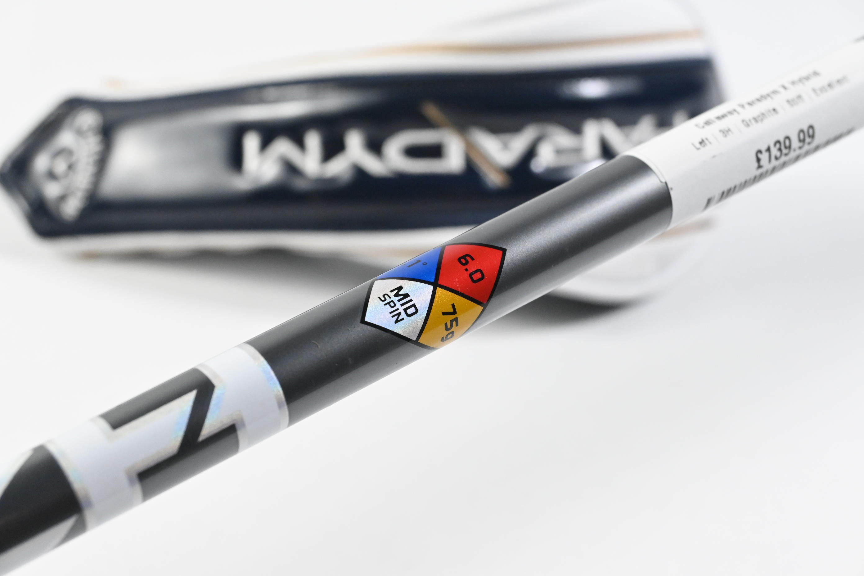 Left Hand Callaway Paradym X #3 Hybrid / 18 Degree / Stiff Flex HZRDUS Silver 75