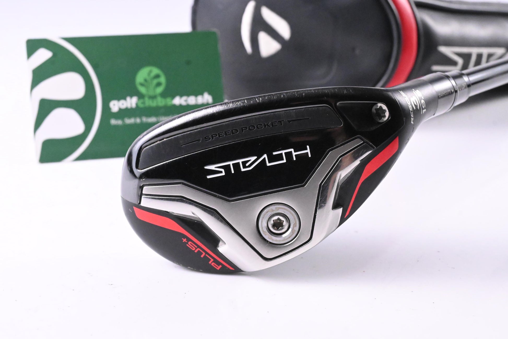 Taylormade Stealth Plus #3 Hybrid / 19.5 Degree / Stiff Flex Hzrdus Smoke Red