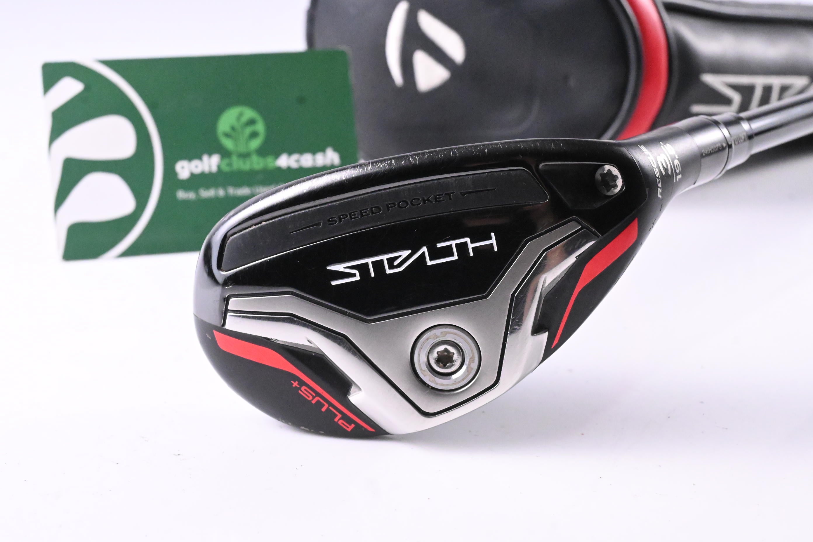Taylormade Stealth Plus #3 Hybrid / 19.5 Degree / Stiff Flex Hzrdus Smoke Red