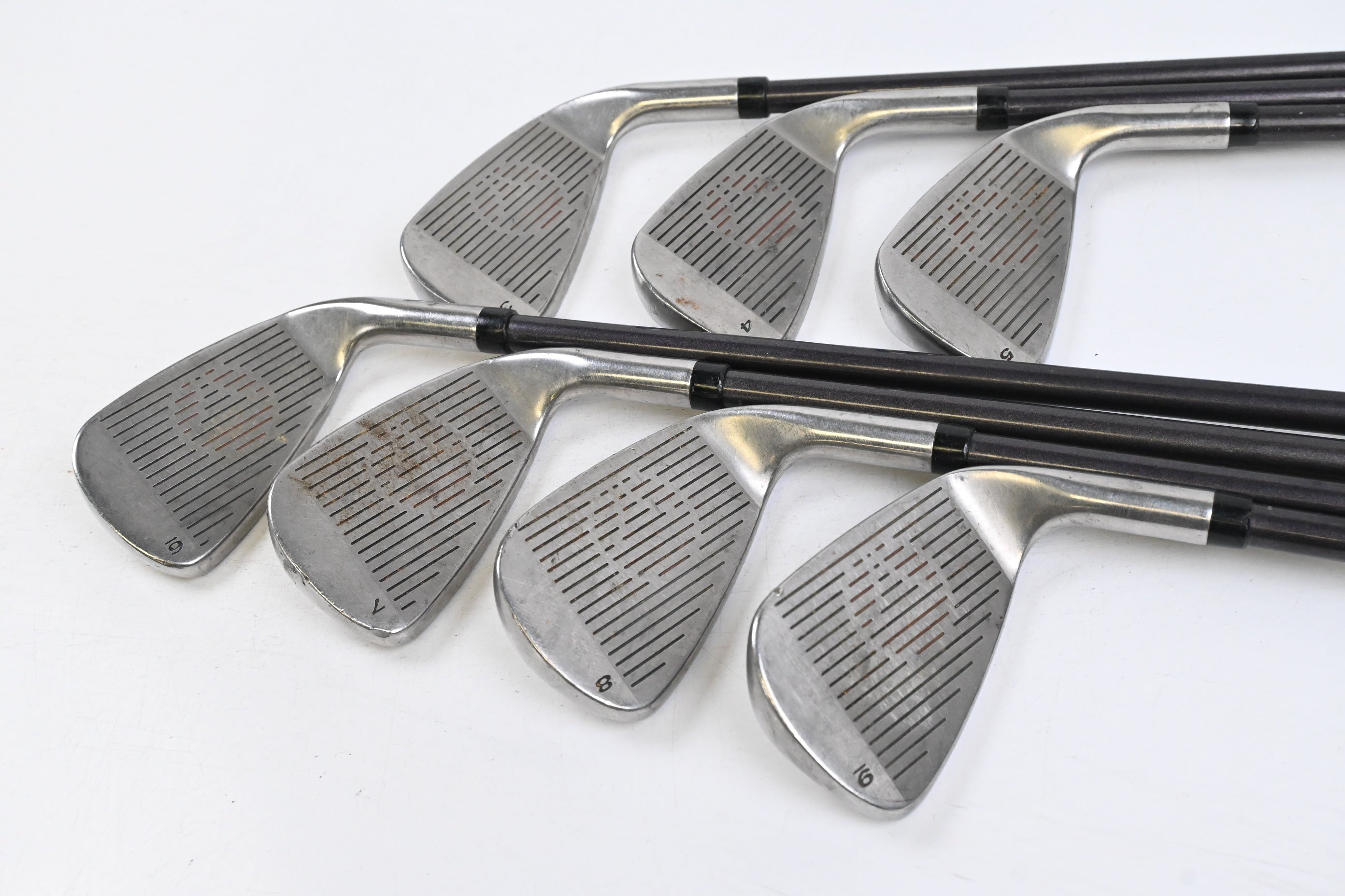 Left Hand Taylormade Burner Oversize Irons / 3-9i / Regular Flex Bubble 80