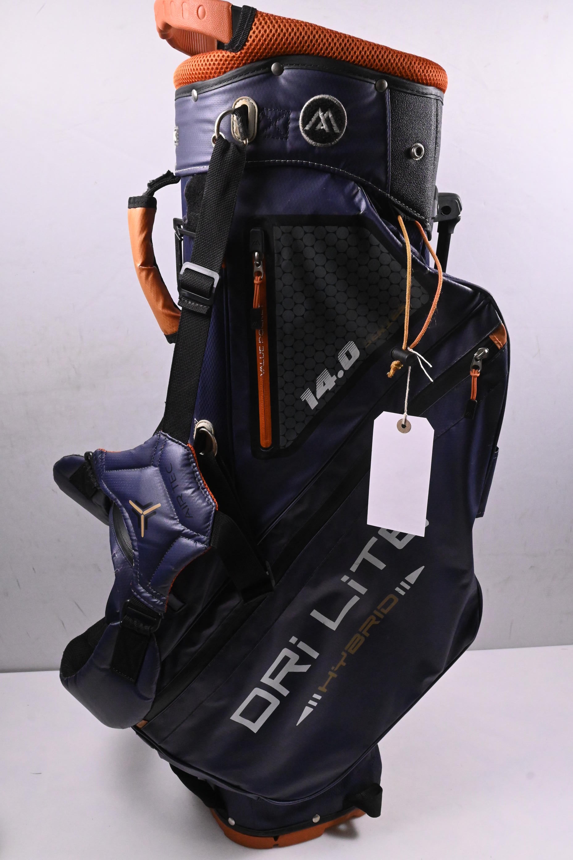Big Max Dri-Lite 14.0 Stand Bag / 14-Way Divider / Blue, Orange