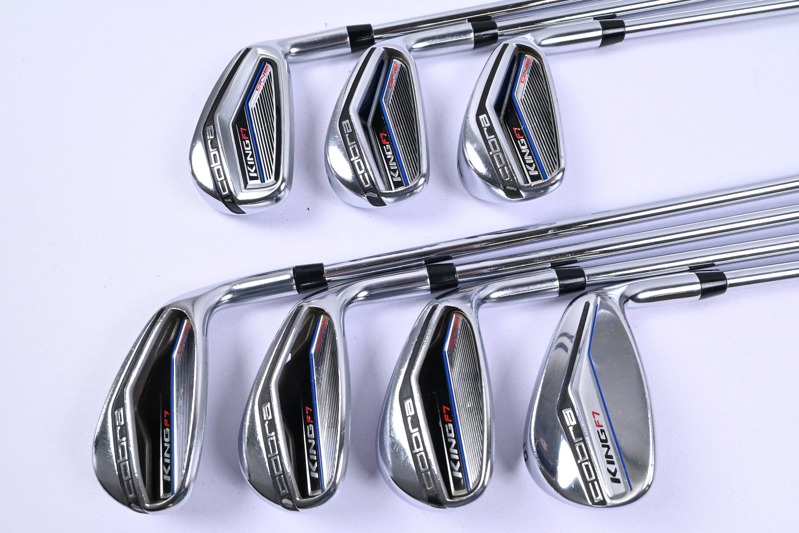 Cobra King F7 One Length Irons / 5-PW+GW / Regular Flex Cobra King F7 Shafts