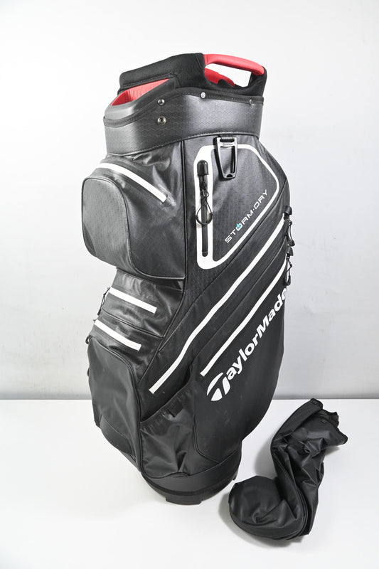 Taylormade Strom Dry Cart Bag / 14-Way Divider / Black, White, Red