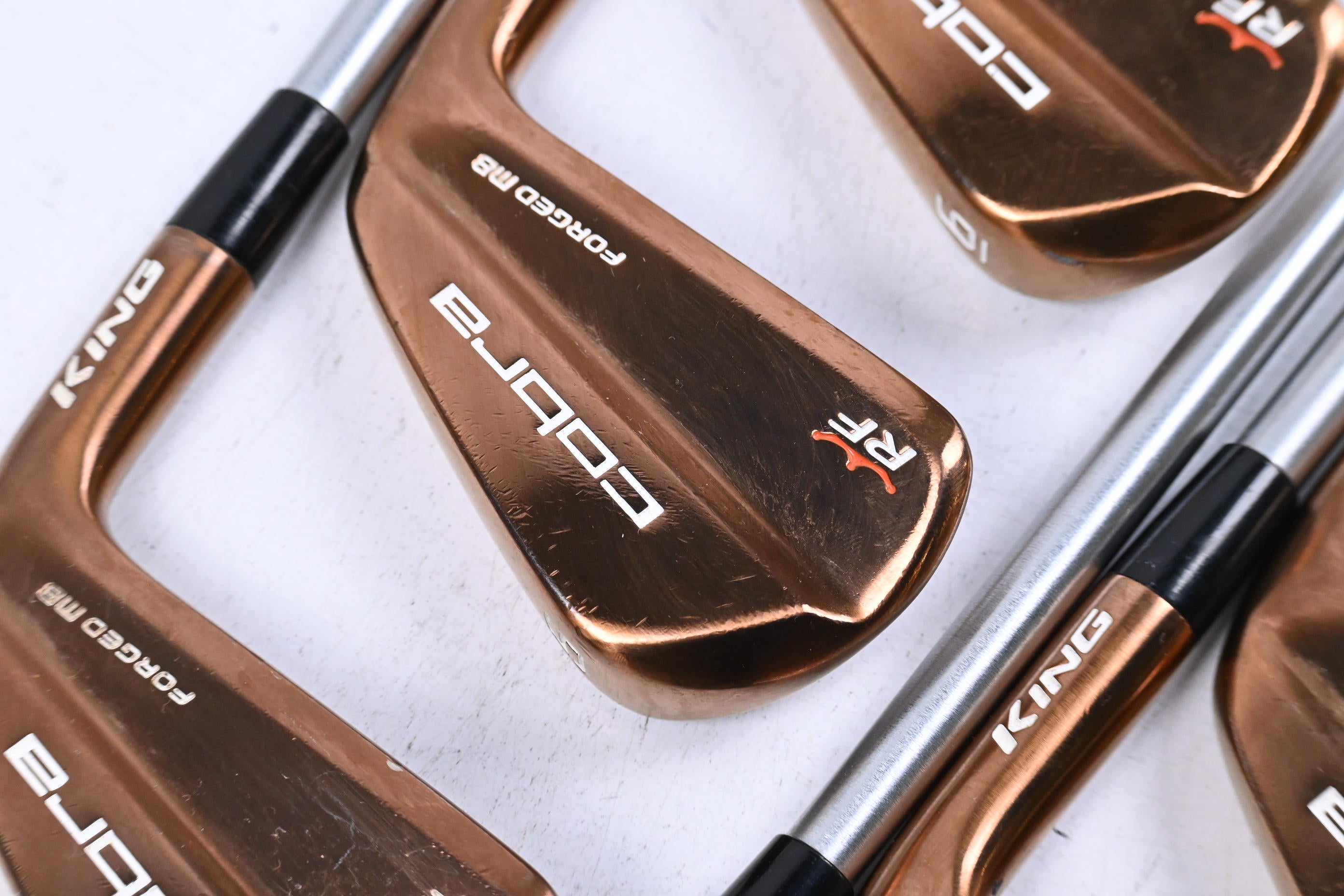 Cobra King RF Forged MB Copper Irons / 4-PW / Stiff Flex KBS C-Taper 120 Shafts