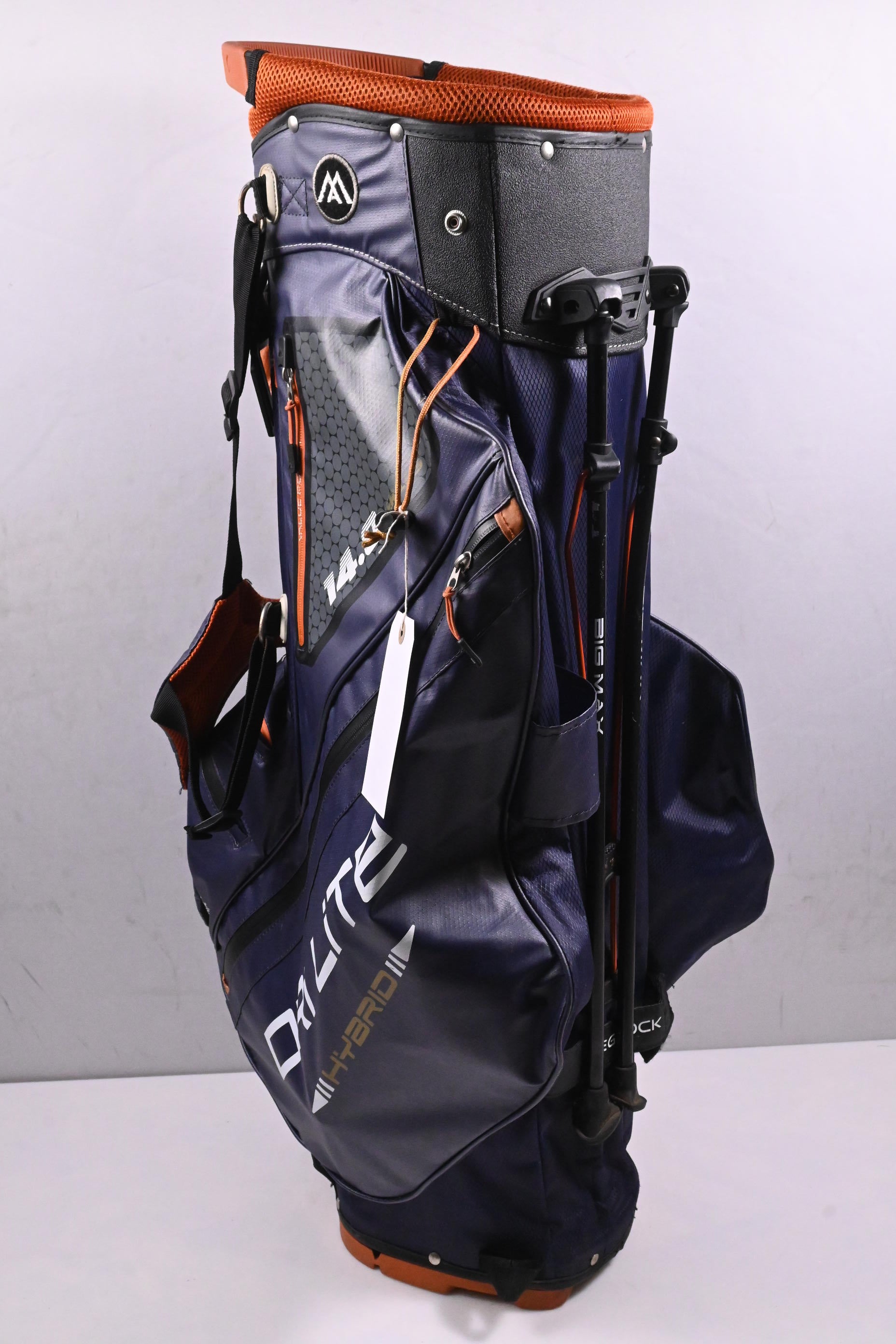 Big Max Dri-Lite 14.0 Stand Bag / 14-Way Divider / Blue, Orange