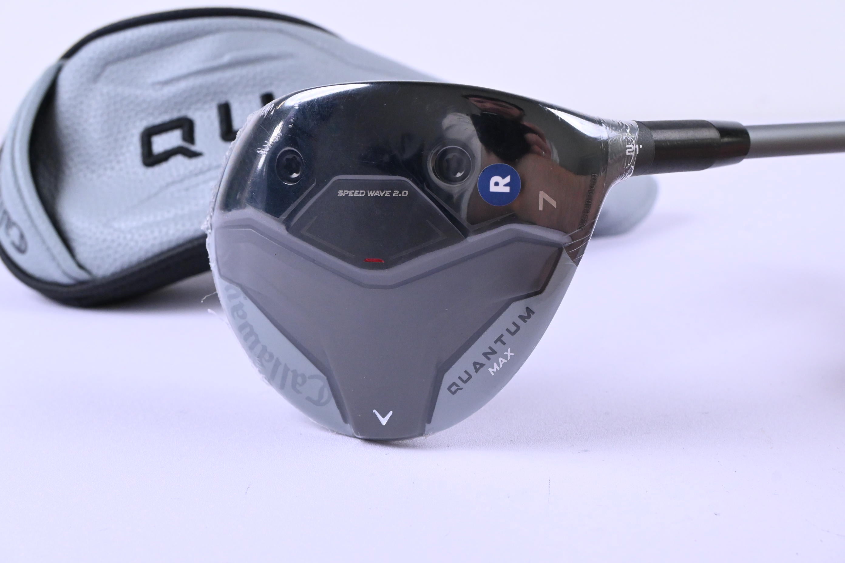 Callaway Quantum Max #7 Wood / 21 Degree / Regular Flex Denali Frost Silver 60