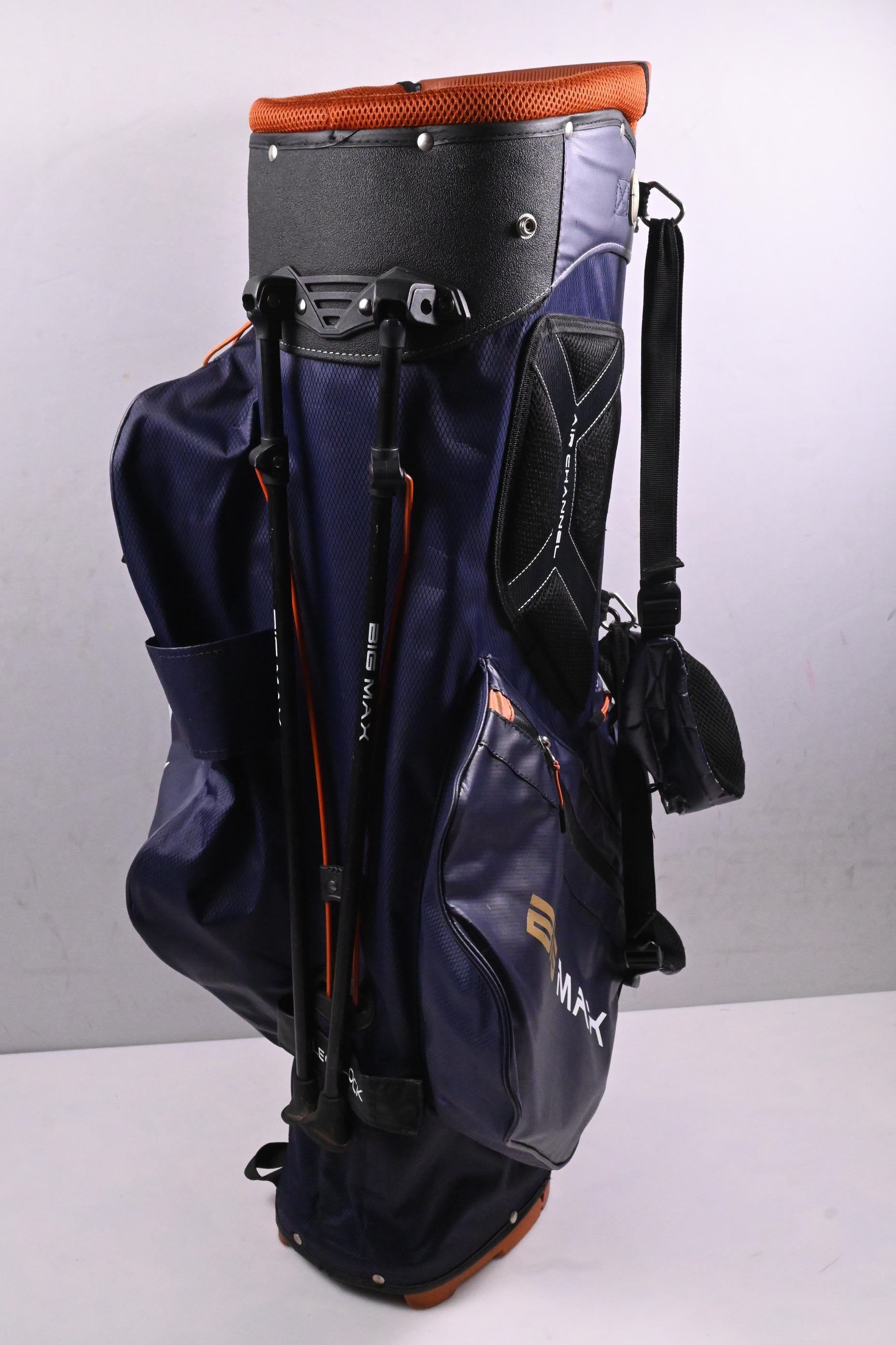 Big Max Dri-Lite 14.0 Stand Bag / 14-Way Divider / Blue, Orange