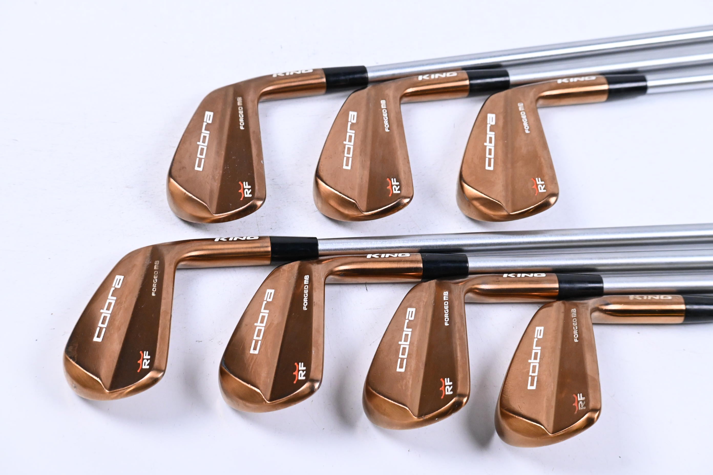 Cobra King RF Forged MB Copper Irons / 4-PW / Stiff Flex KBS C-Taper 120 Shafts