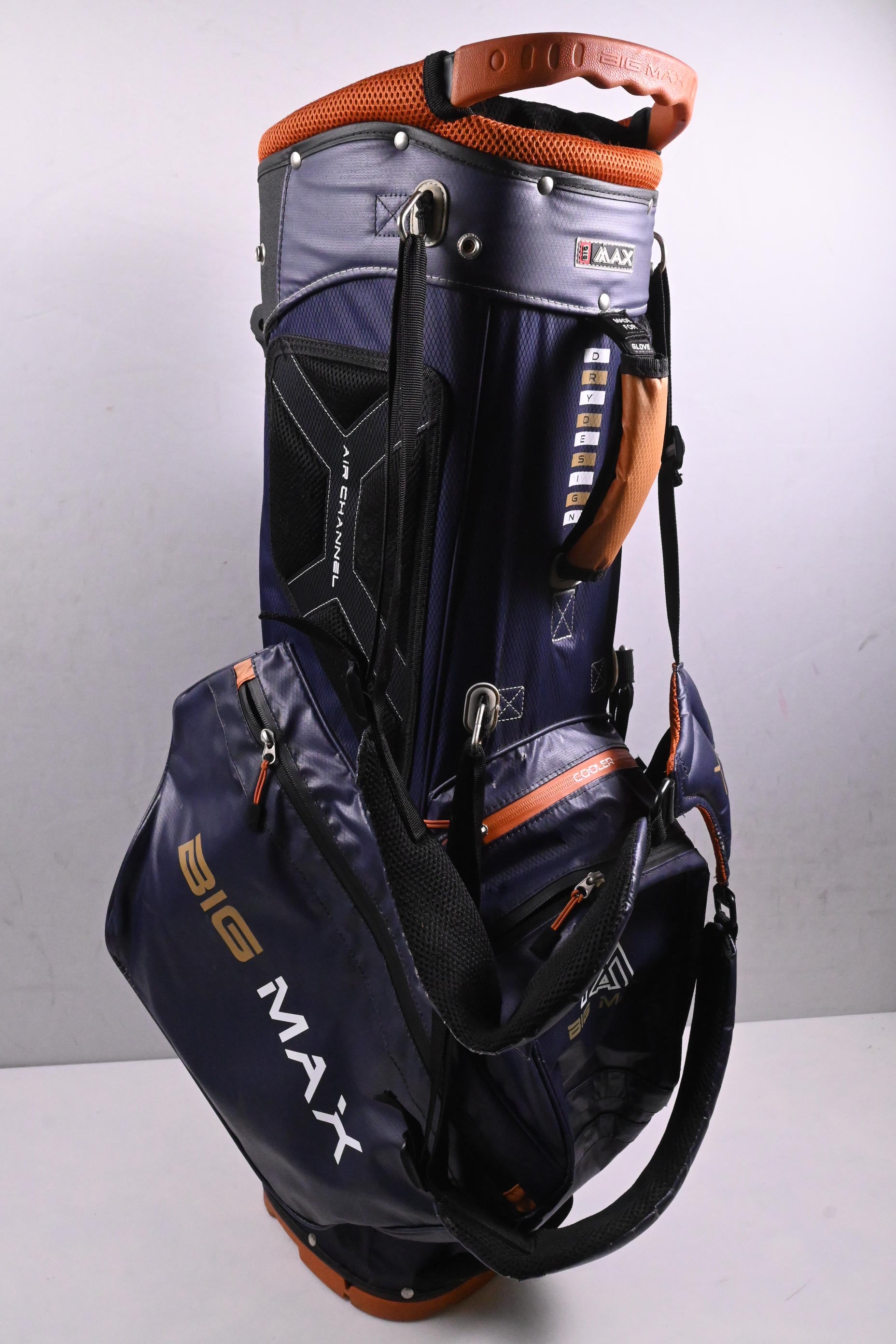 Big Max Dri-Lite 14.0 Stand Bag / 14-Way Divider / Blue, Orange