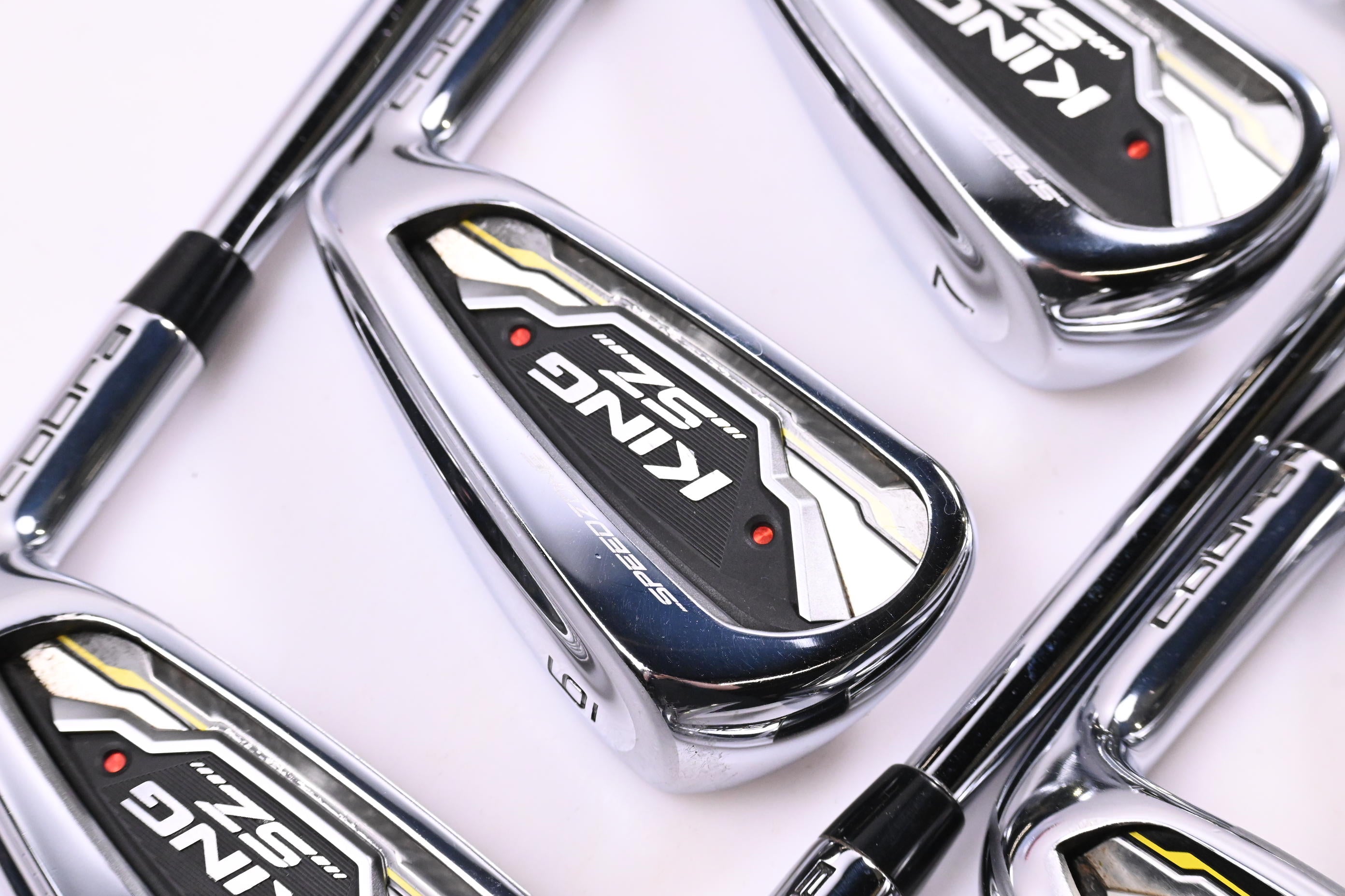 Cobra King Speedzone Irons / 5-PW+GW+SW / Regular Flex KBS Tour 90 Shafts
