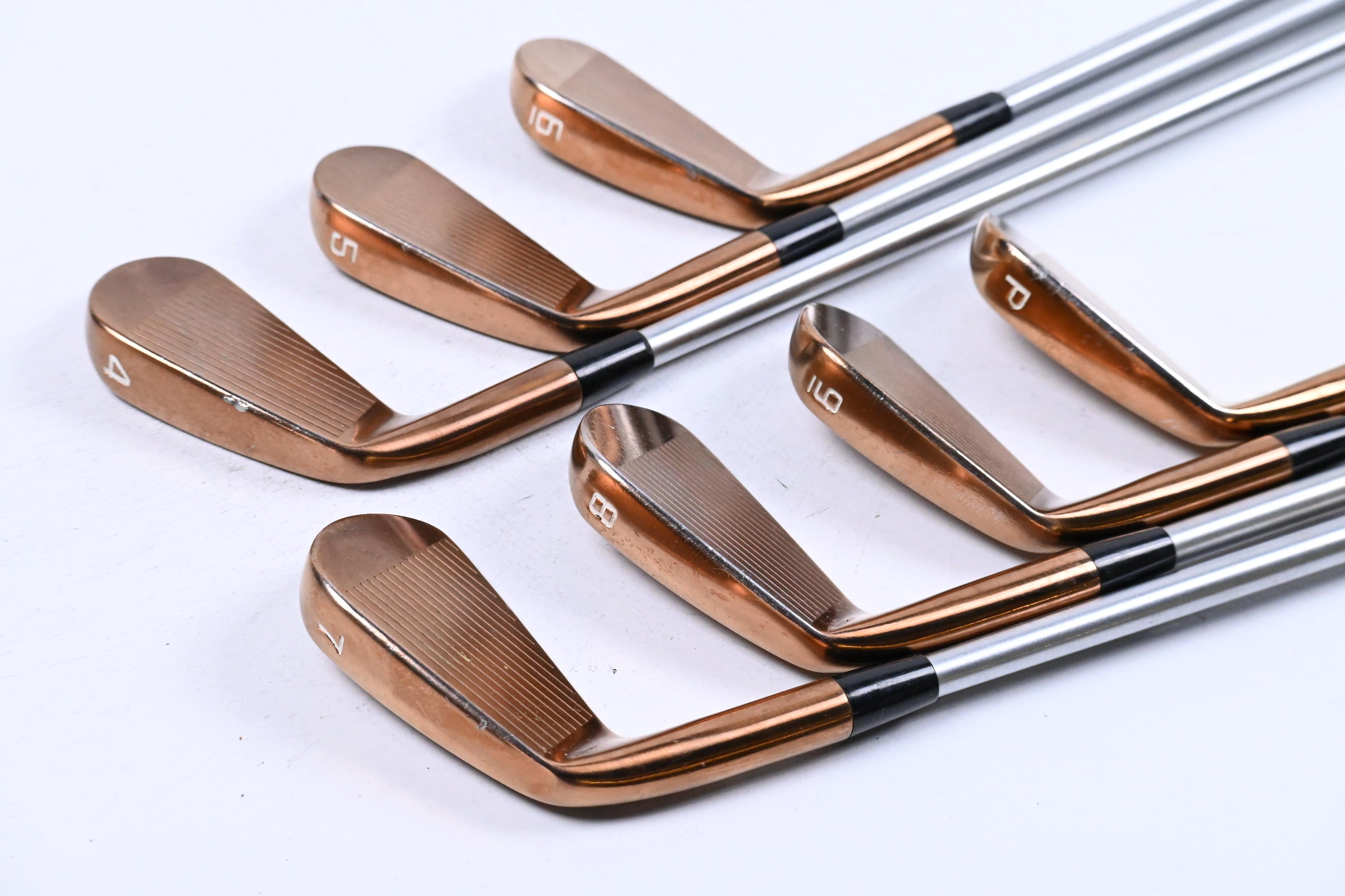 Cobra King RF Forged MB Copper Irons / 4-PW / Stiff Flex KBS C-Taper 120 Shafts