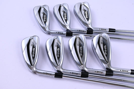 Left Hand Ping G425 Irons / 5-PW+SW / Black Dot / Regular Flex Elevate 95 Shafts