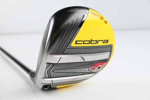 Left Hand Cobra King F9 #3-4 Wood / 14.5 Degree / Regular Flex Atmos Blue 7