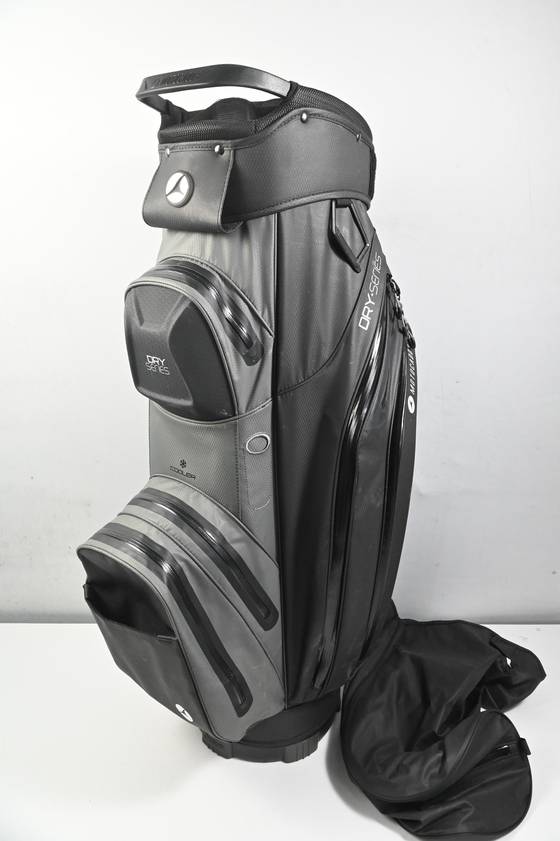 Motocaddy Dry Series Cart Bag / 14-Way Divider / Black, Grey