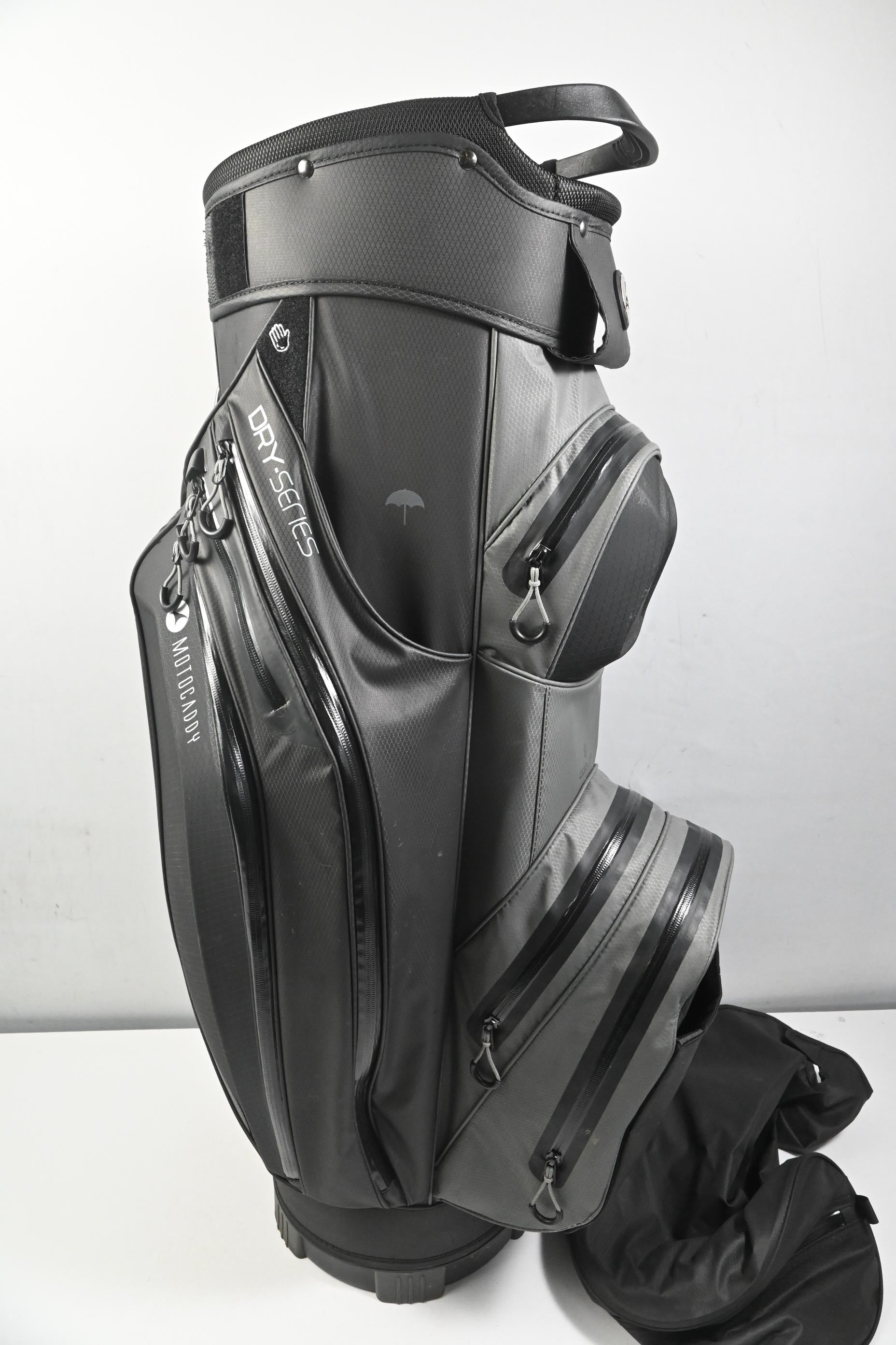Motocaddy Dry Series Cart Bag / 14-Way Divider / Black, Grey