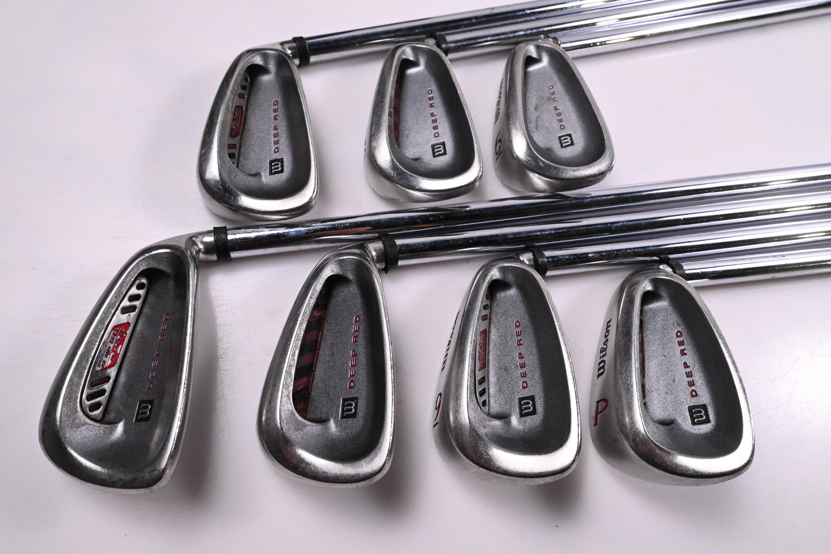 Wilson Deep Red Irons / 4-PW / Regular Flex Wilson Fat Shafts