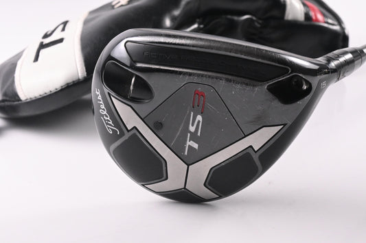 Titleist TS3 #3 Wood / 15 Degree / Stiff Flex Aldila Rogue Max 75 Shaft
