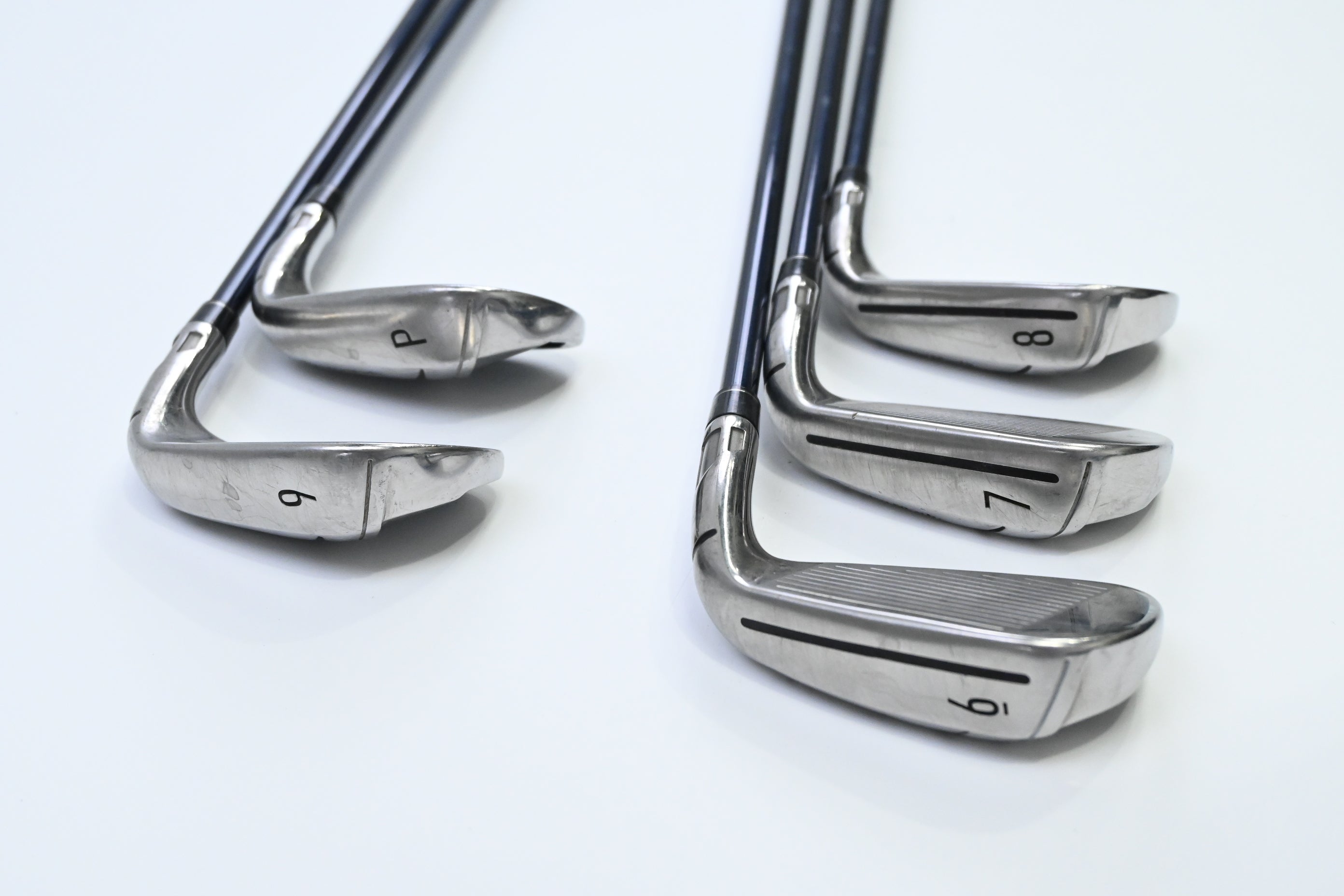 Left Hand Taylormade SIM Max OS Irons / 6-PW / Senior Flex Fujikura Ventus Blue