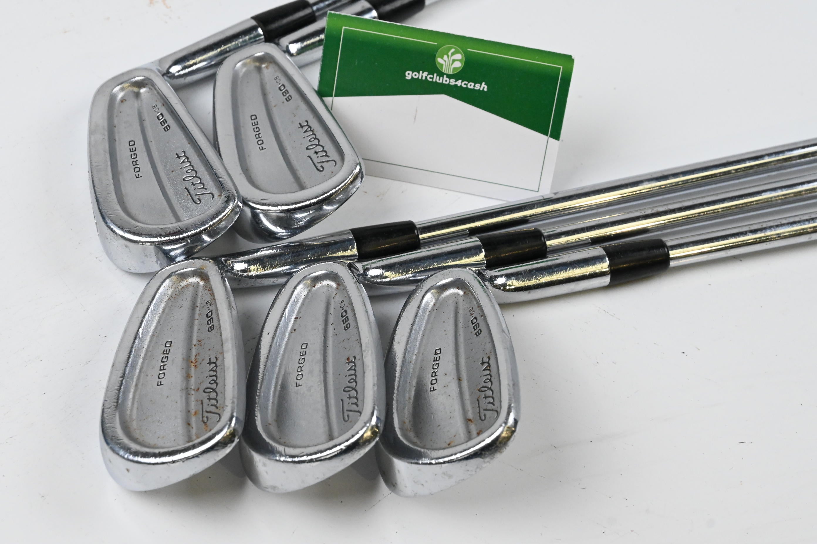 Titleist 690.CB Irons / 6-PW / Stiff Flex Steel Shafts