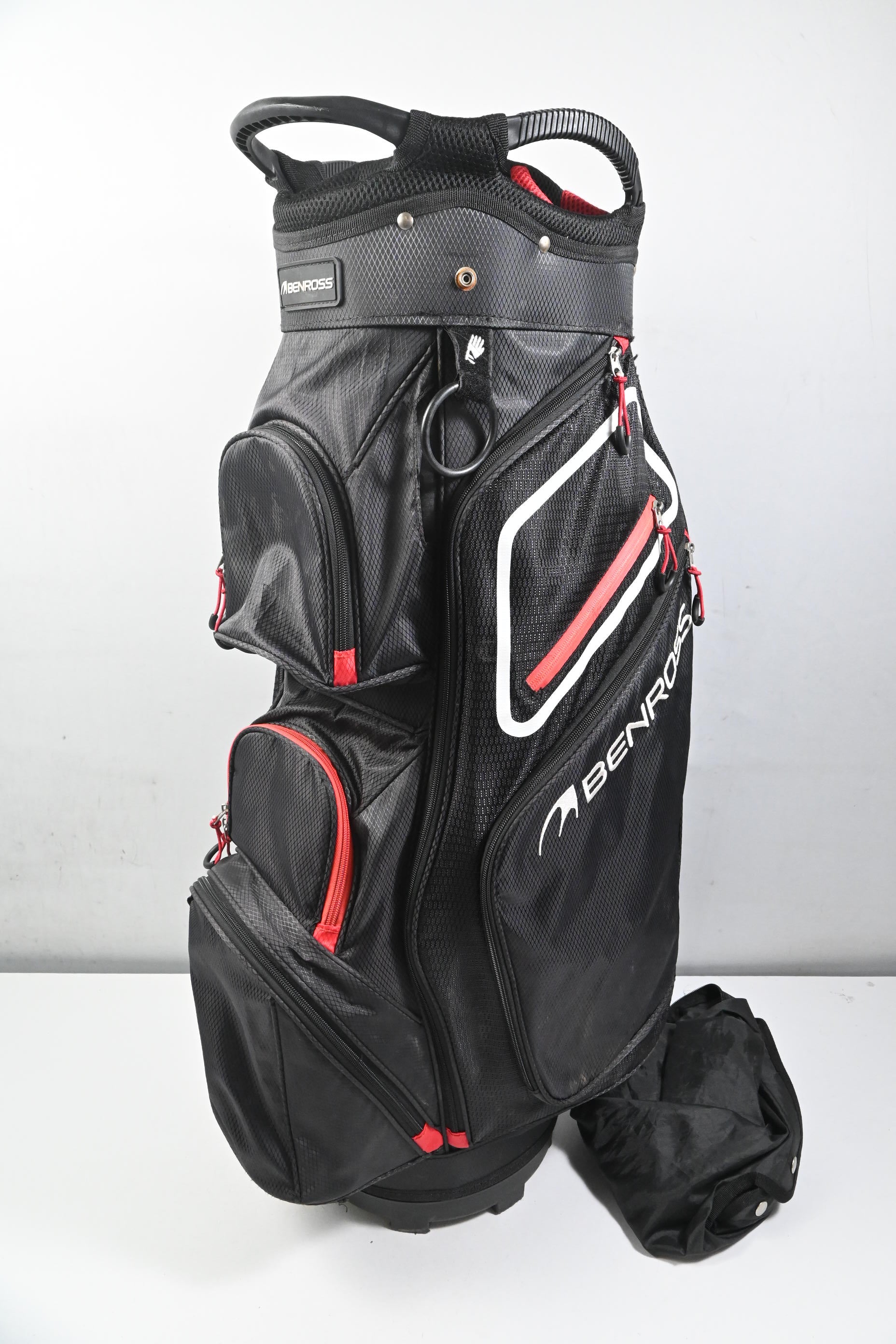 Benross Cart Bag / 14-Way Divider / Black, White, Red