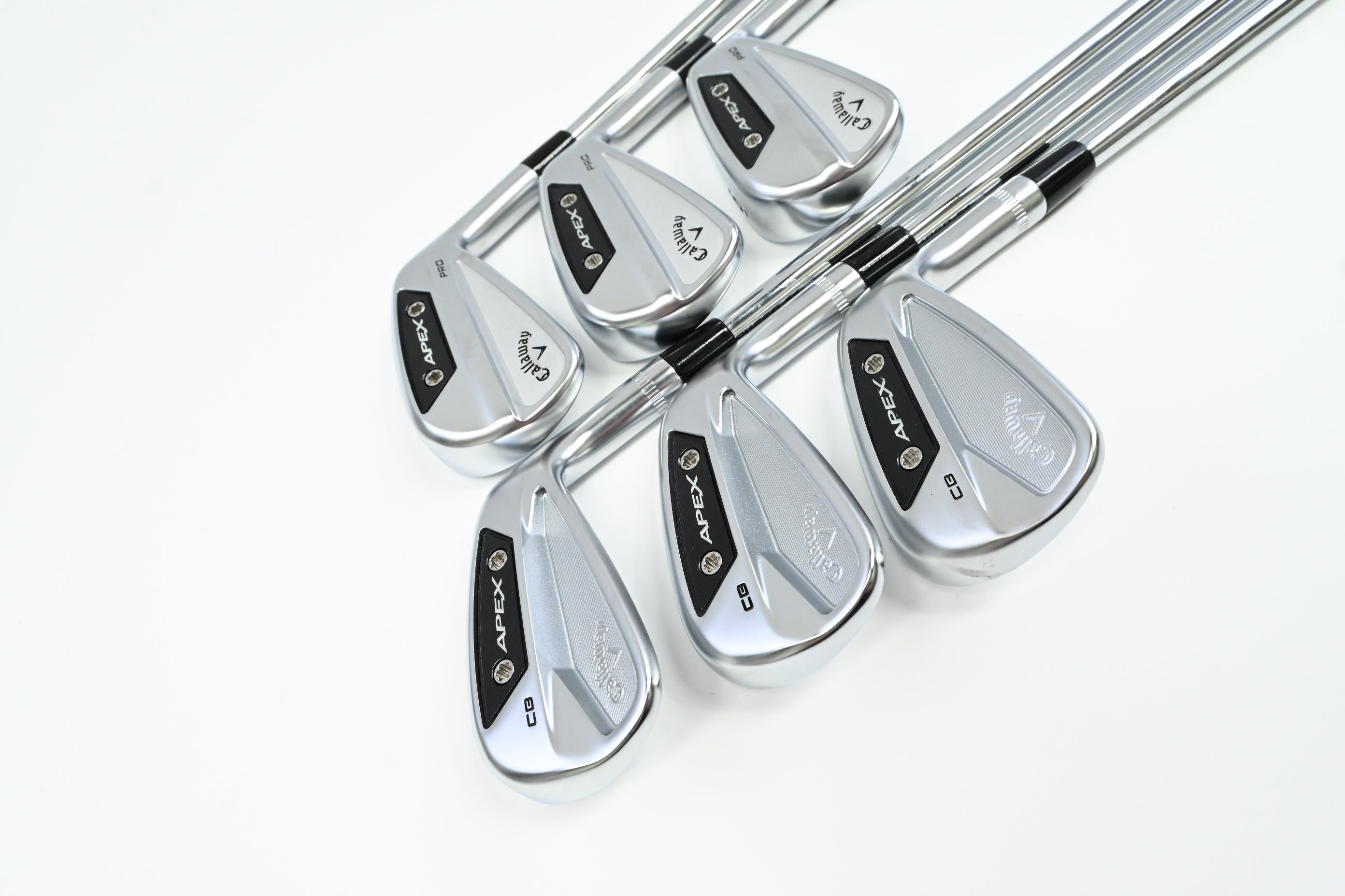 Callaway Apex Pro/CB 24 Combo Irons / 4-9 / Stiff Flex AMT White S300 Shafts