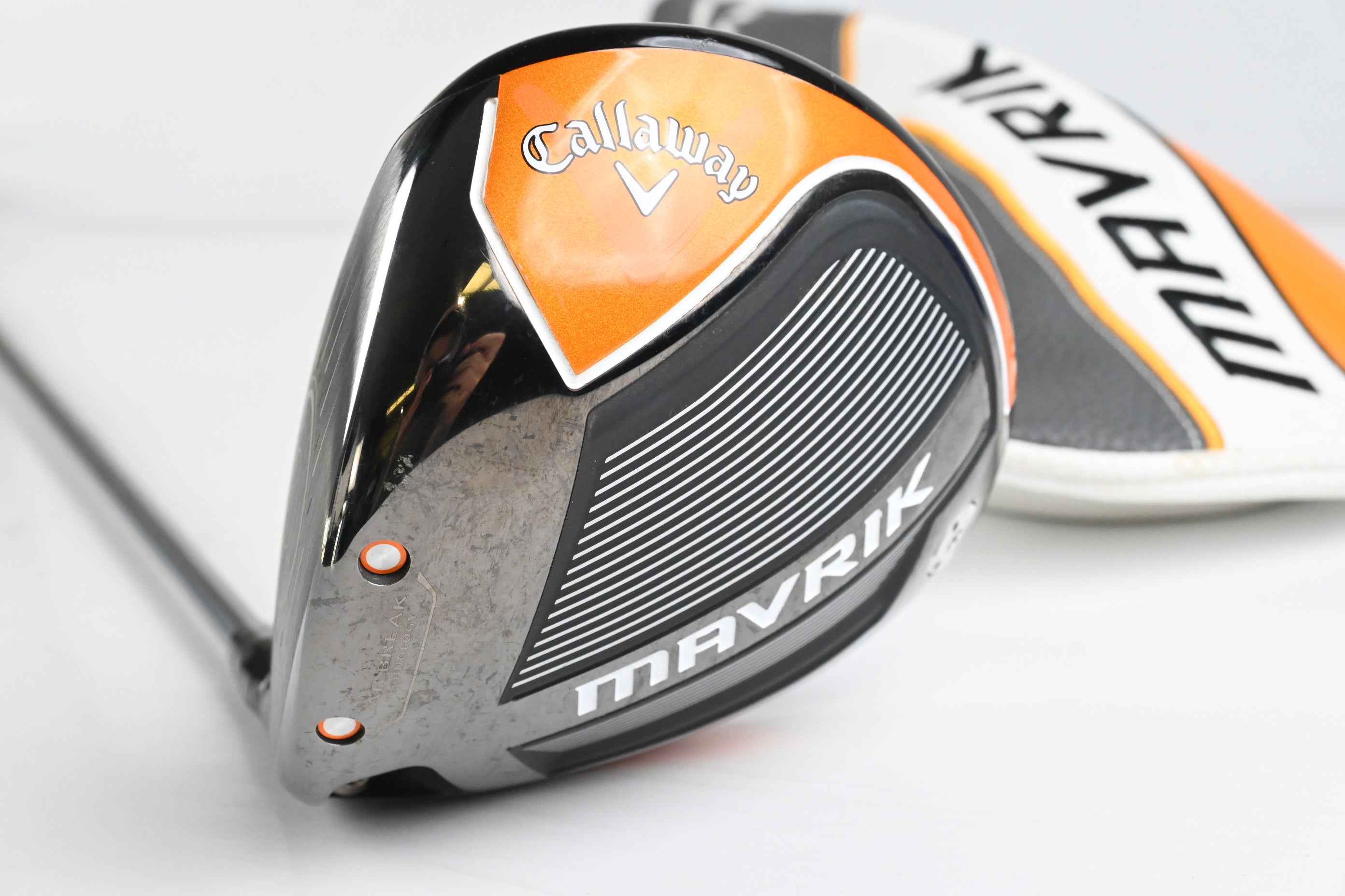 Left Hand Callaway Mavrik Driver / 10.5 Degree / Regular Flex HZRDUS T800 Orange