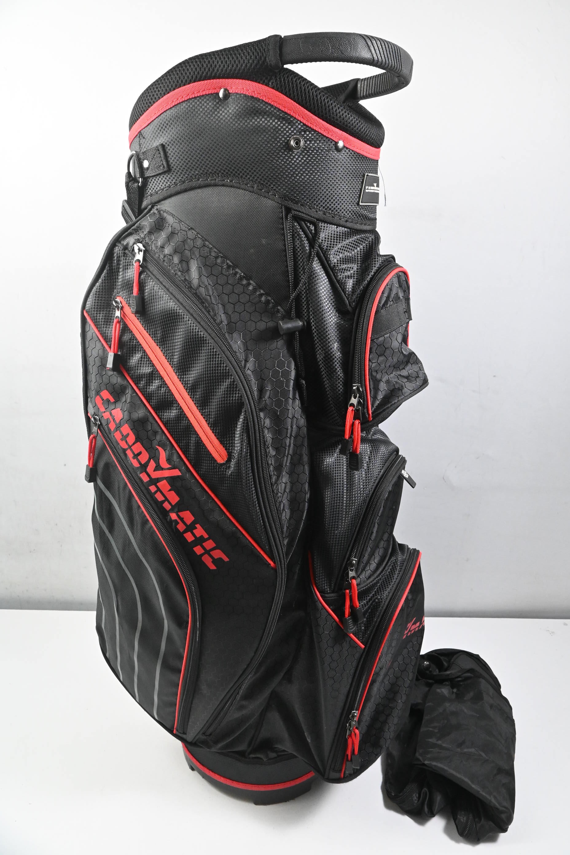 Caddy Matic Cart Bag / 14-Way Divider / Black, Red