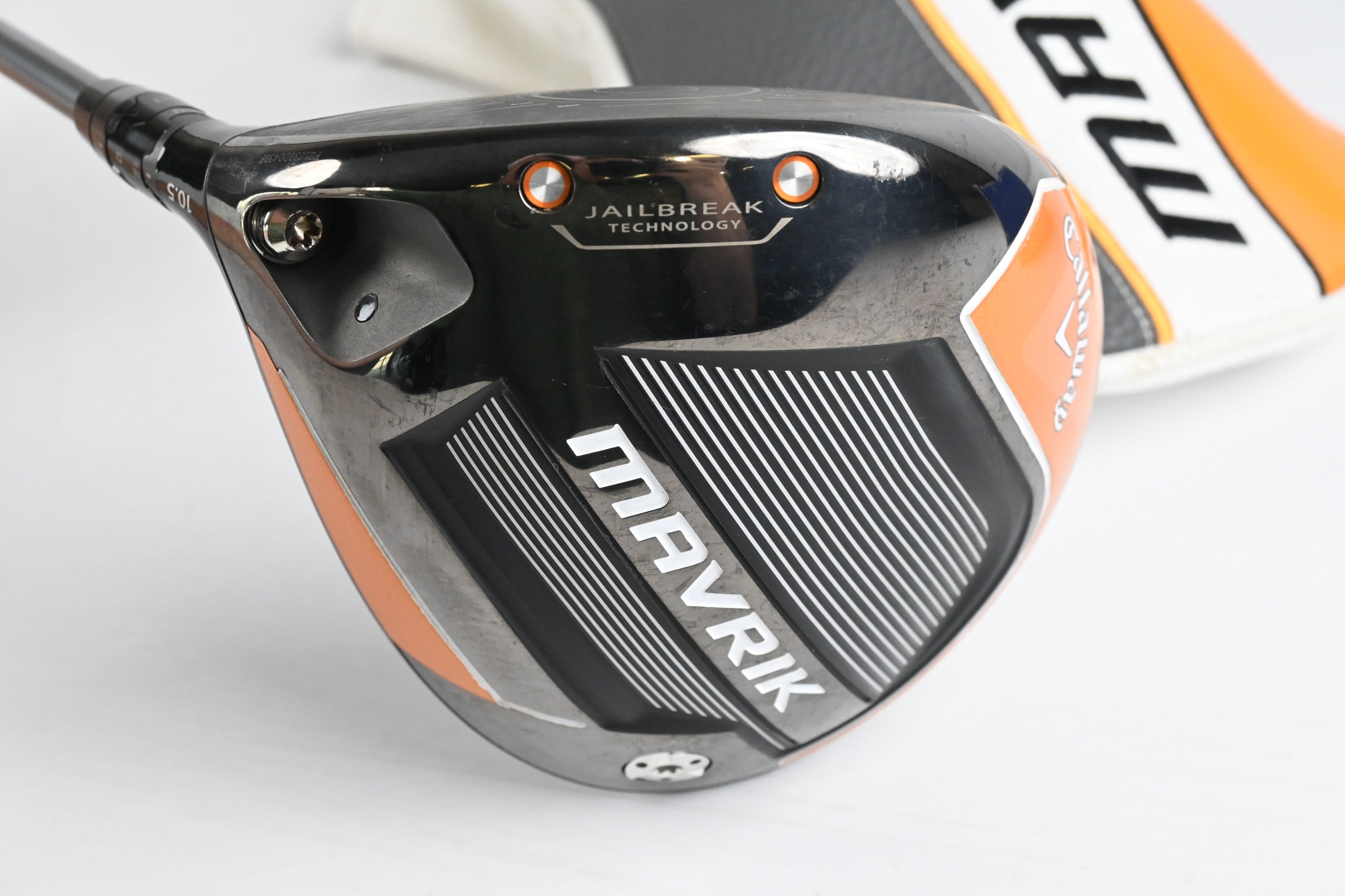 Left Hand Callaway Mavrik Driver / 10.5 Degree / Regular Flex HZRDUS T800 Orange