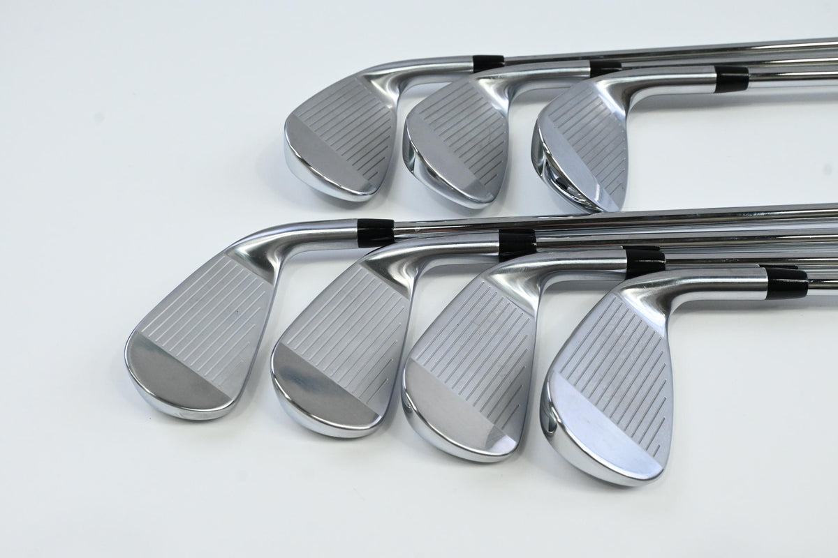 Left Hand Titleist T350 2023 Irons / 5-PW+48° / Regular Flex AMT Red R300 Shafts
