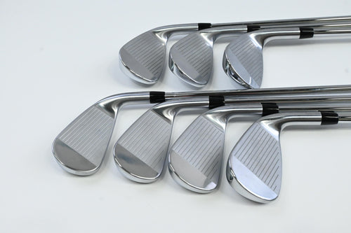 Left Hand Titleist T350 2023 Irons / 5-PW+48° / Regular Flex AMT Red R300 Shafts