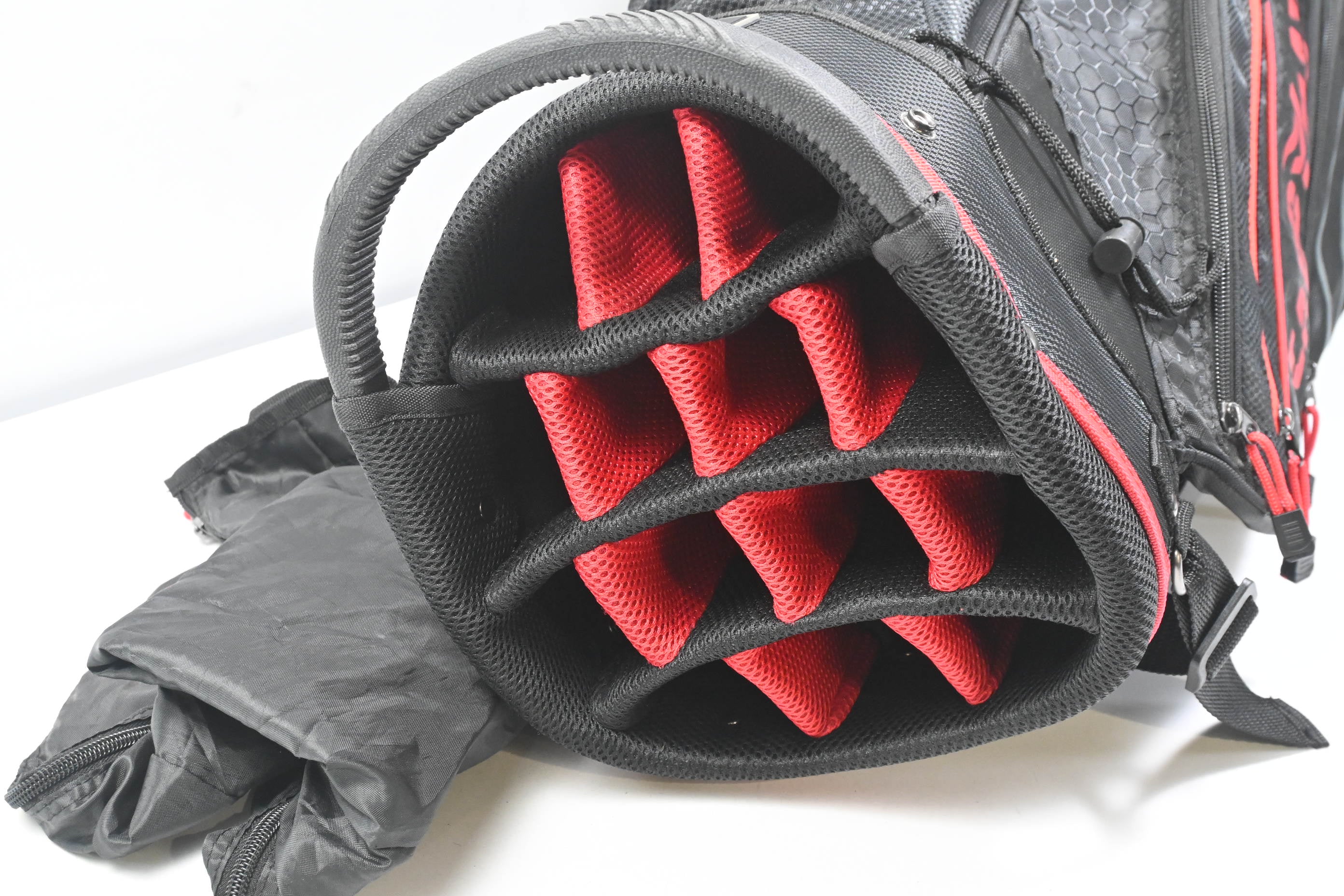 Caddy Matic Cart Bag / 14-Way Divider / Black, Red