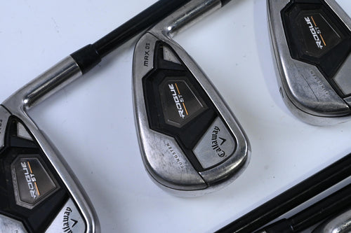 Callaway Rogue ST Max OS Irons / 5-PW+AW / Stiff Flex Tensei AV Blue 75 Shafts