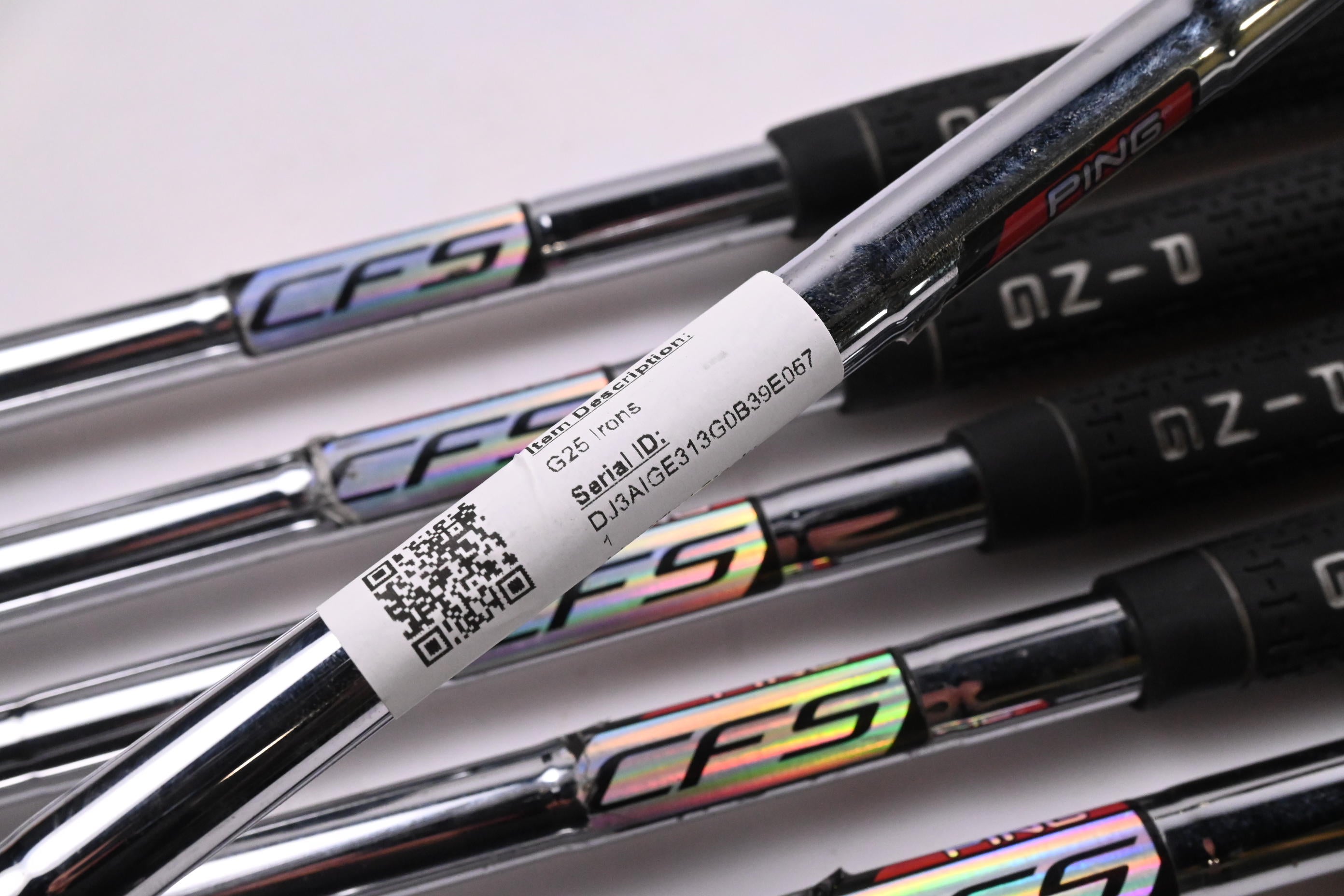 Ping G25 Irons / 5-PW / Black Dot / Regular Flex Ping CFS Shafts