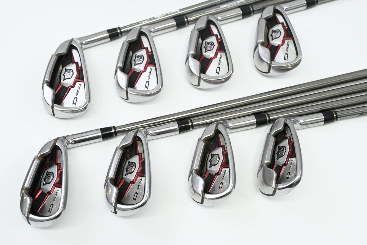 Wilson D200 Irons / 4-PW+SW / Regular Flex UST Elements Chrome 59 Shafts