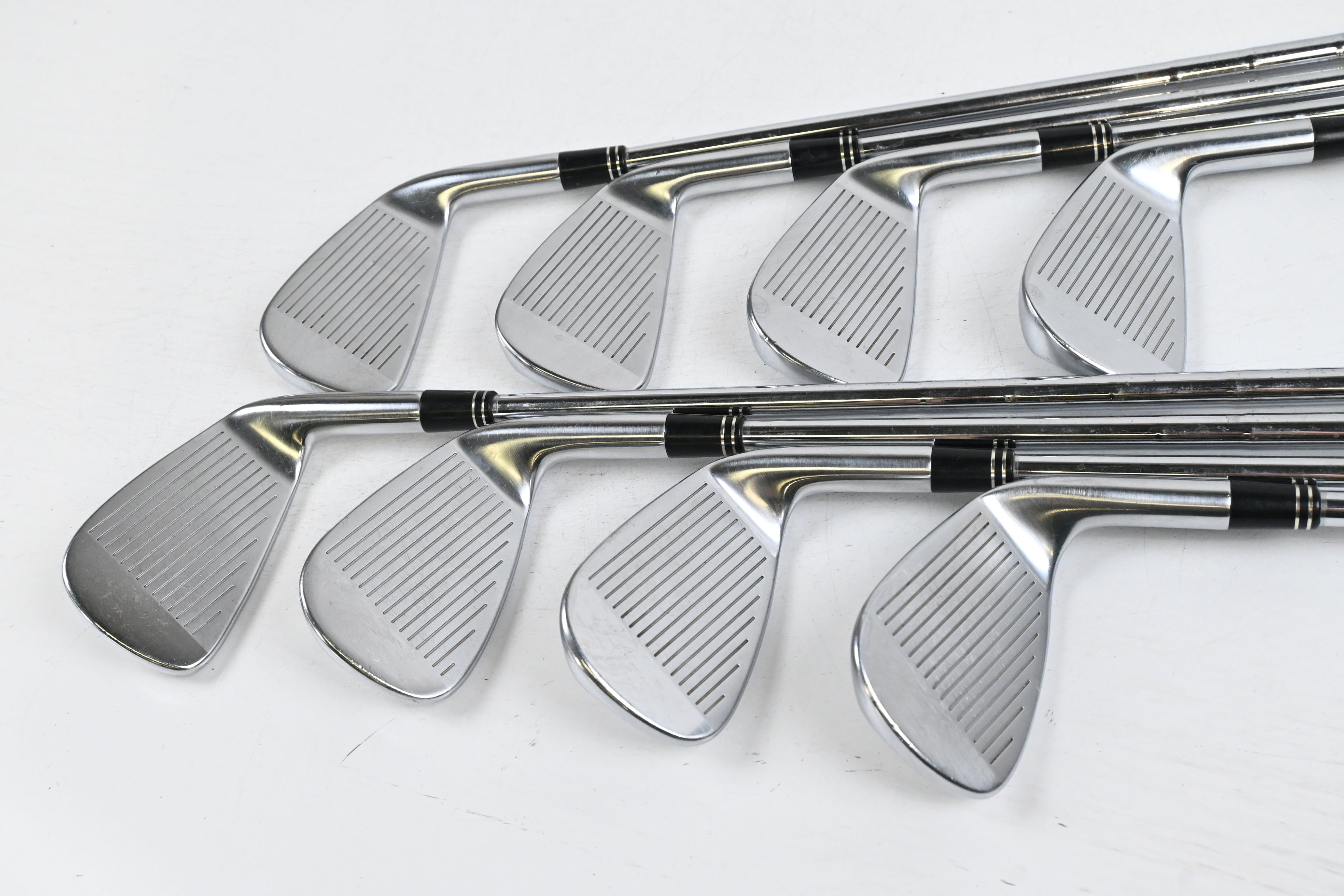 Left Hand Taylormade Tour Preferred TP 2009 Irons / 3-PW / Stiff Flex KBS Tour