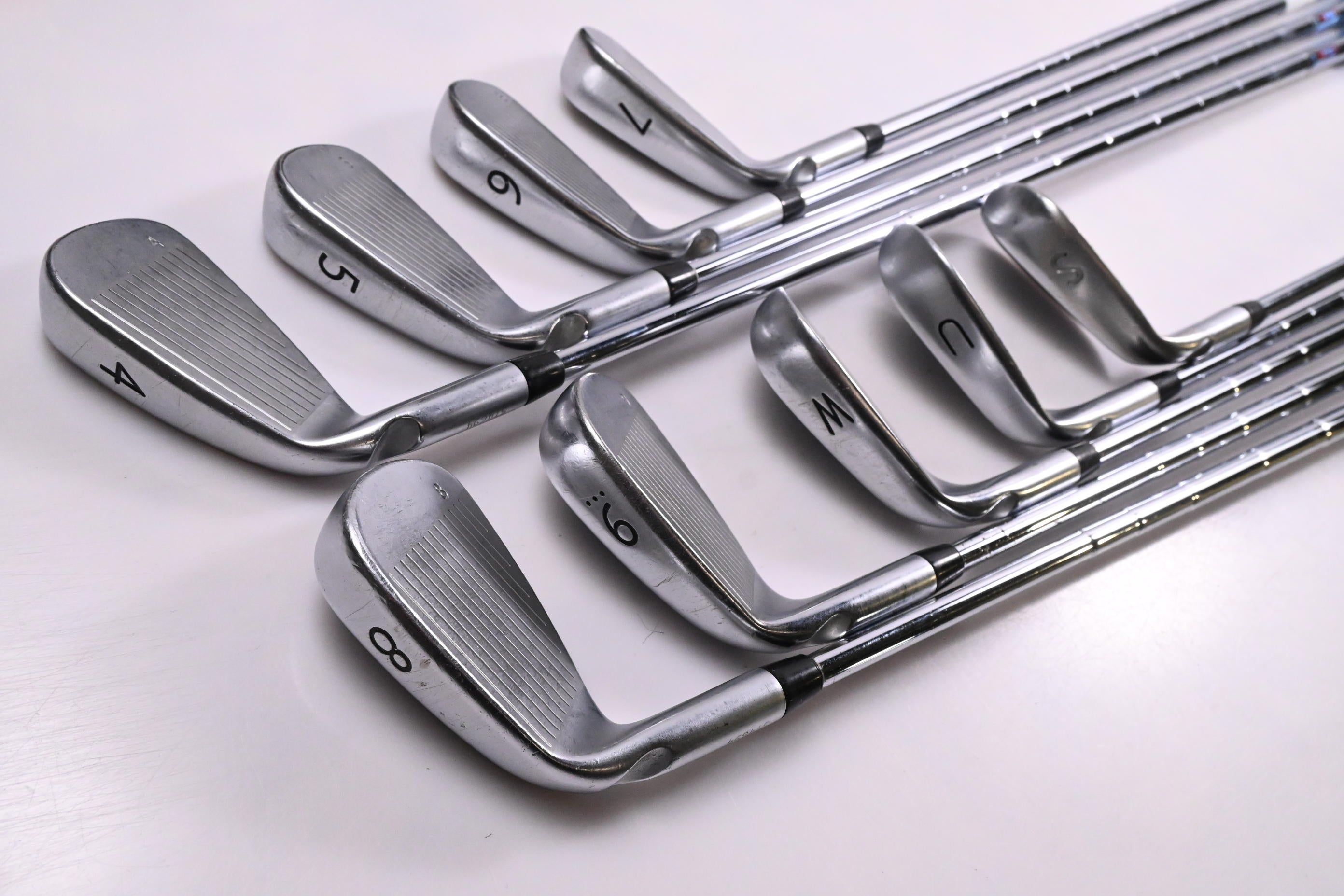 Ping i20 Irons / 4-pW+GW+SW / White Dot / Stiff Flex Ping CFS Shafts