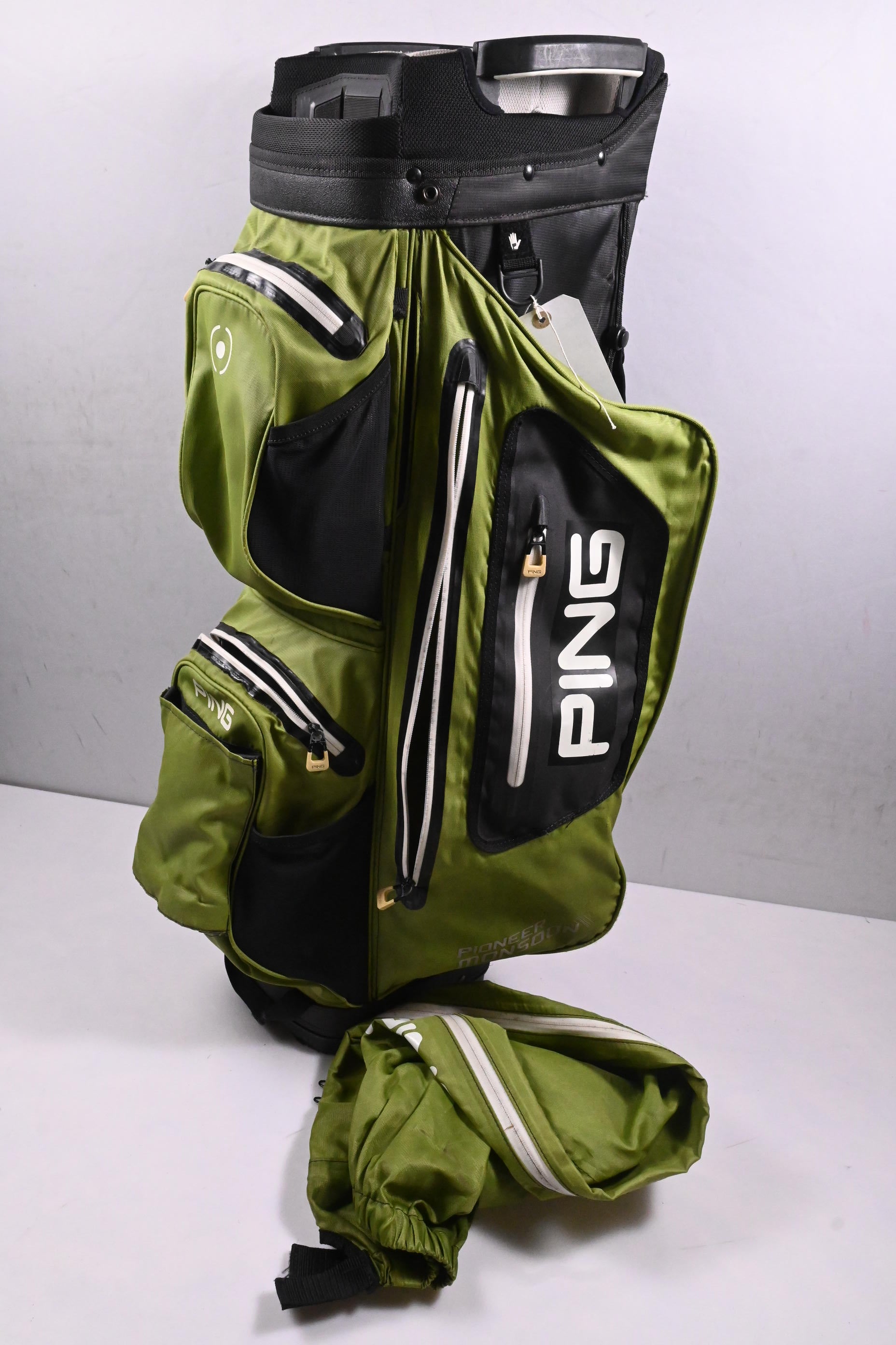 Ping Pioneer Monsoon Cart Bag / 15-Way Divider / Green, Black