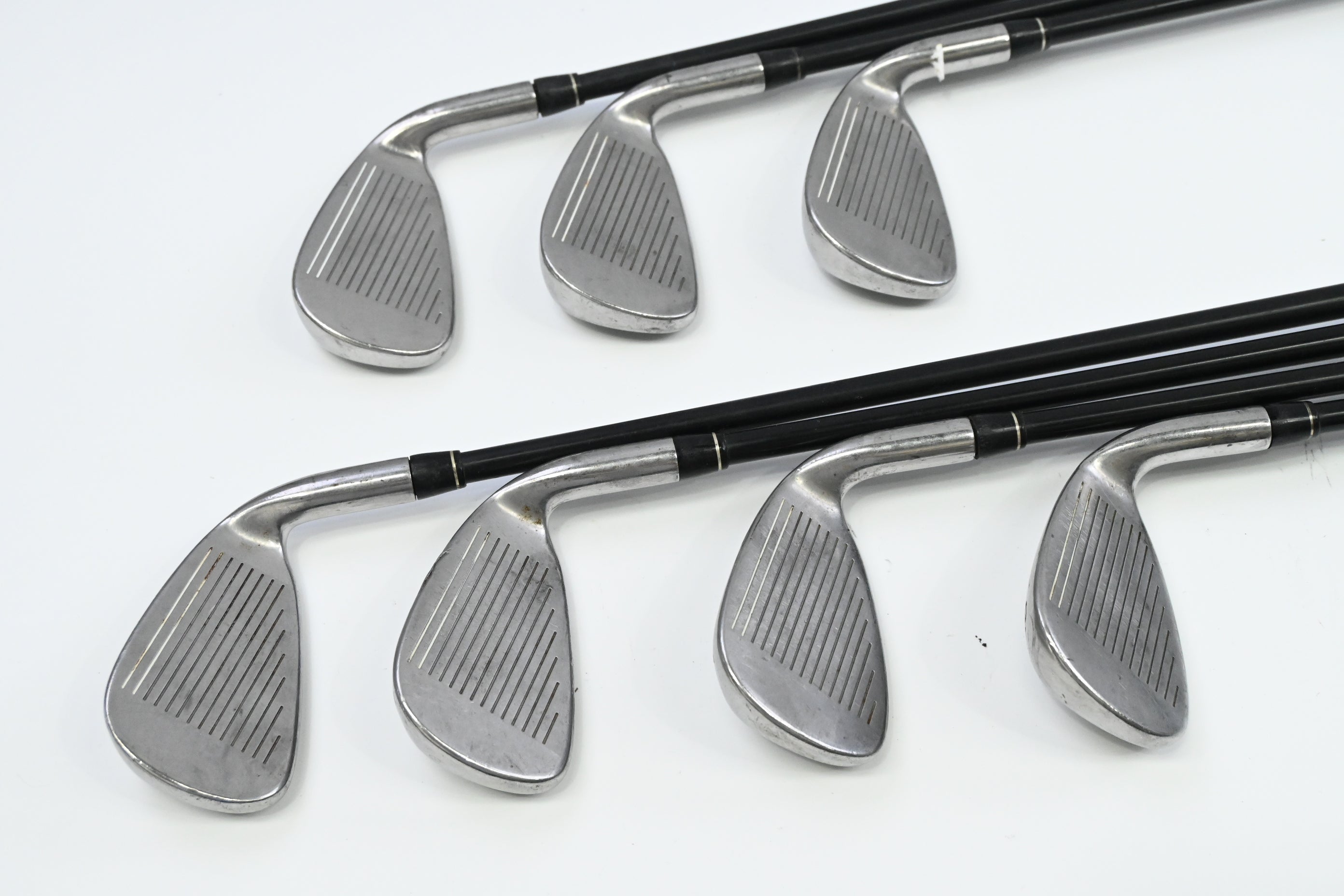 Left Hand Taylormade RAC OS Irons / 3-9 / Regular Flex Taylormade Ultralite