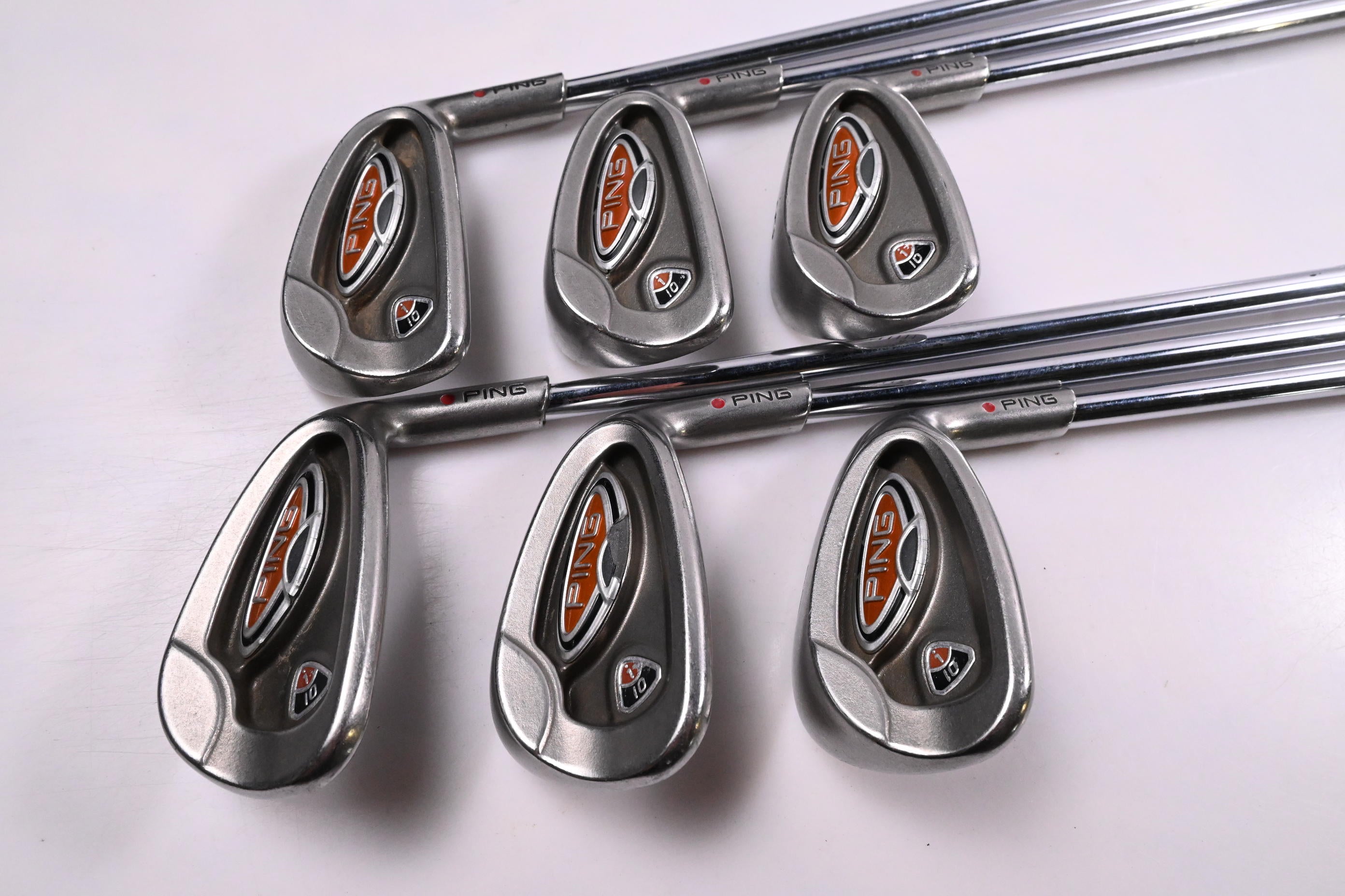 Ping i10 Irons / 6-PW+GW / Red Dot / Regular Flex Ping AWT Shafts
