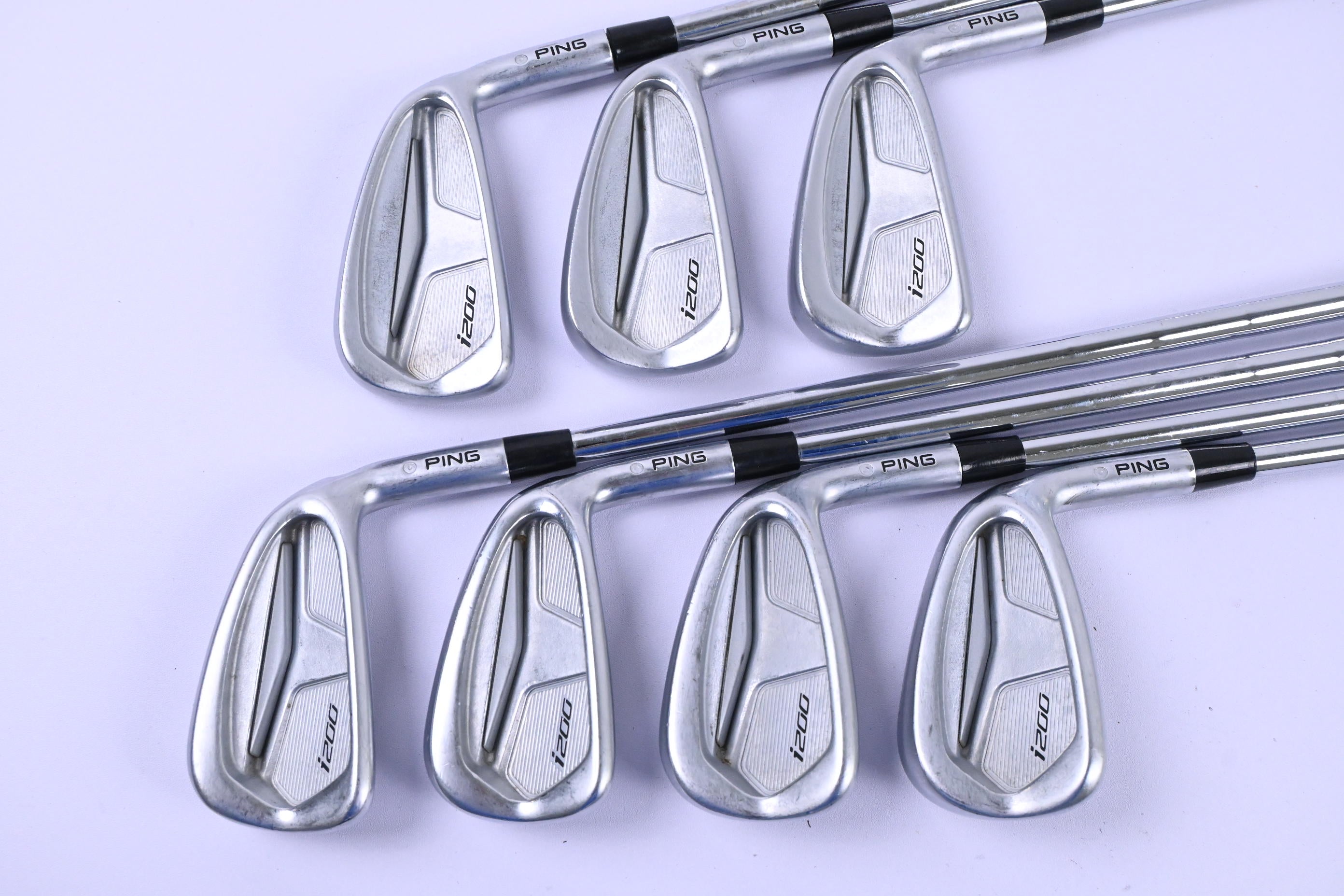 Ping i200 Irons / 3-9i / Silver Dot / X-Flex KBS Tour 130 Shafts