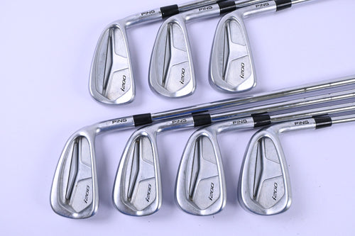 Ping i200 Irons / 3-9i / Silver Dot / X-Flex KBS Tour 130 Shafts