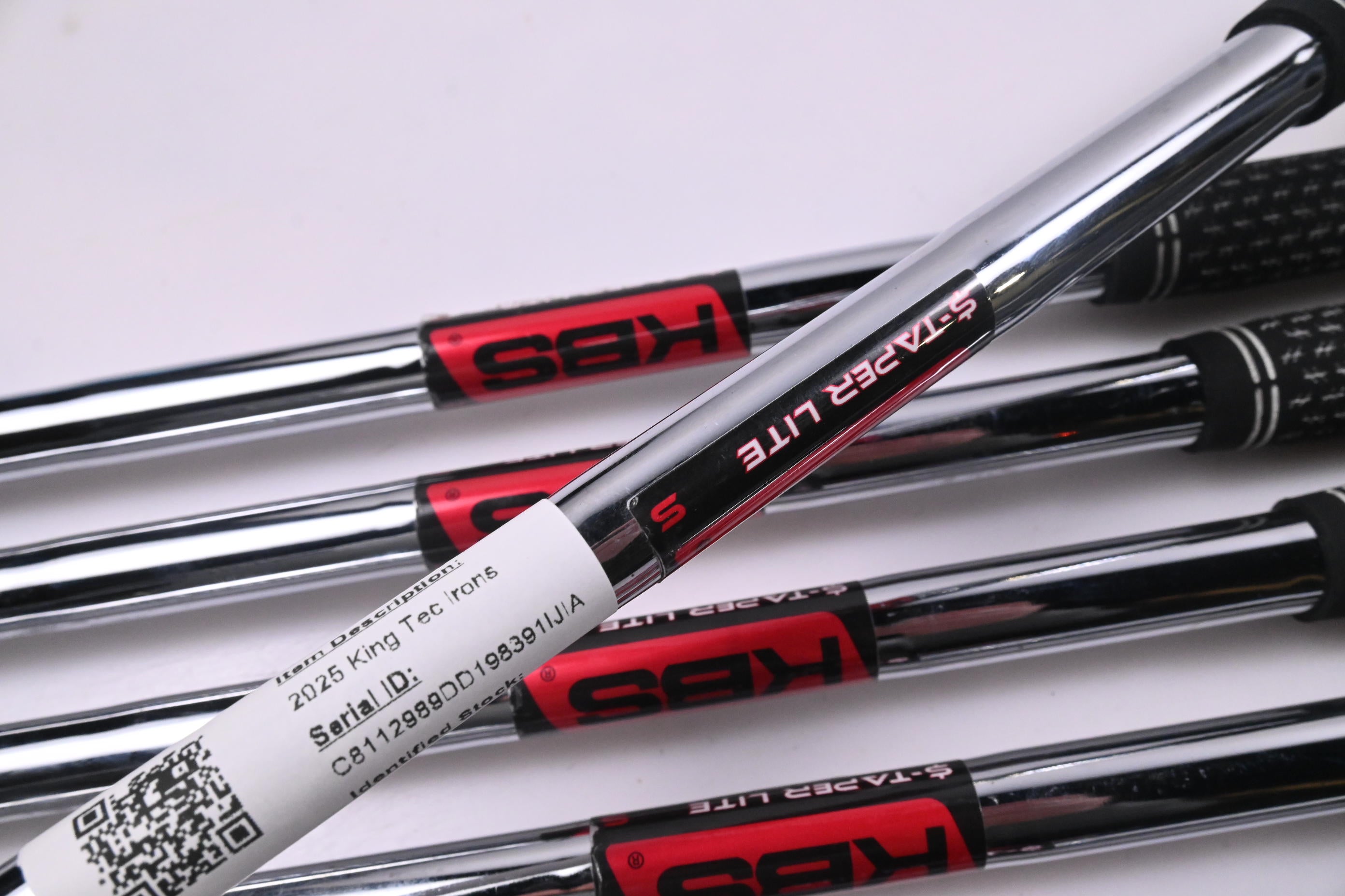 Cobra King Tec 2025 Irons / 5-PW+GW / Stiff Flex KBS $-Taper Lite Shafts