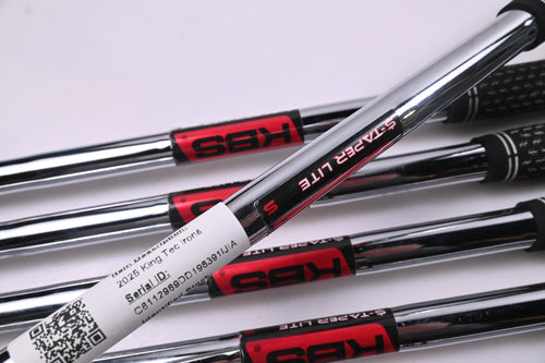 Cobra King Tec 2025 Irons / 5-PW+GW / Stiff Flex KBS $-Taper Lite Shafts