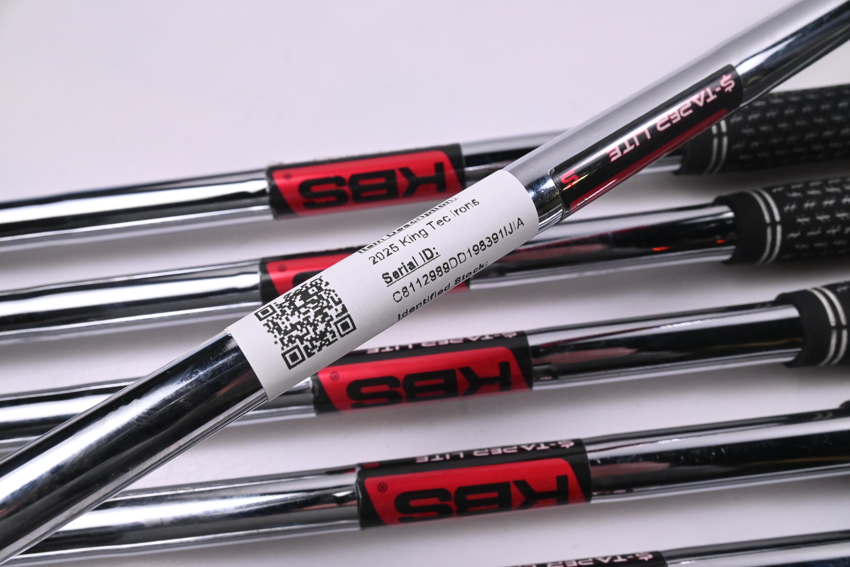 Cobra King Tec 2025 Irons / 5-PW+GW / Stiff Flex KBS $-Taper Lite Shafts