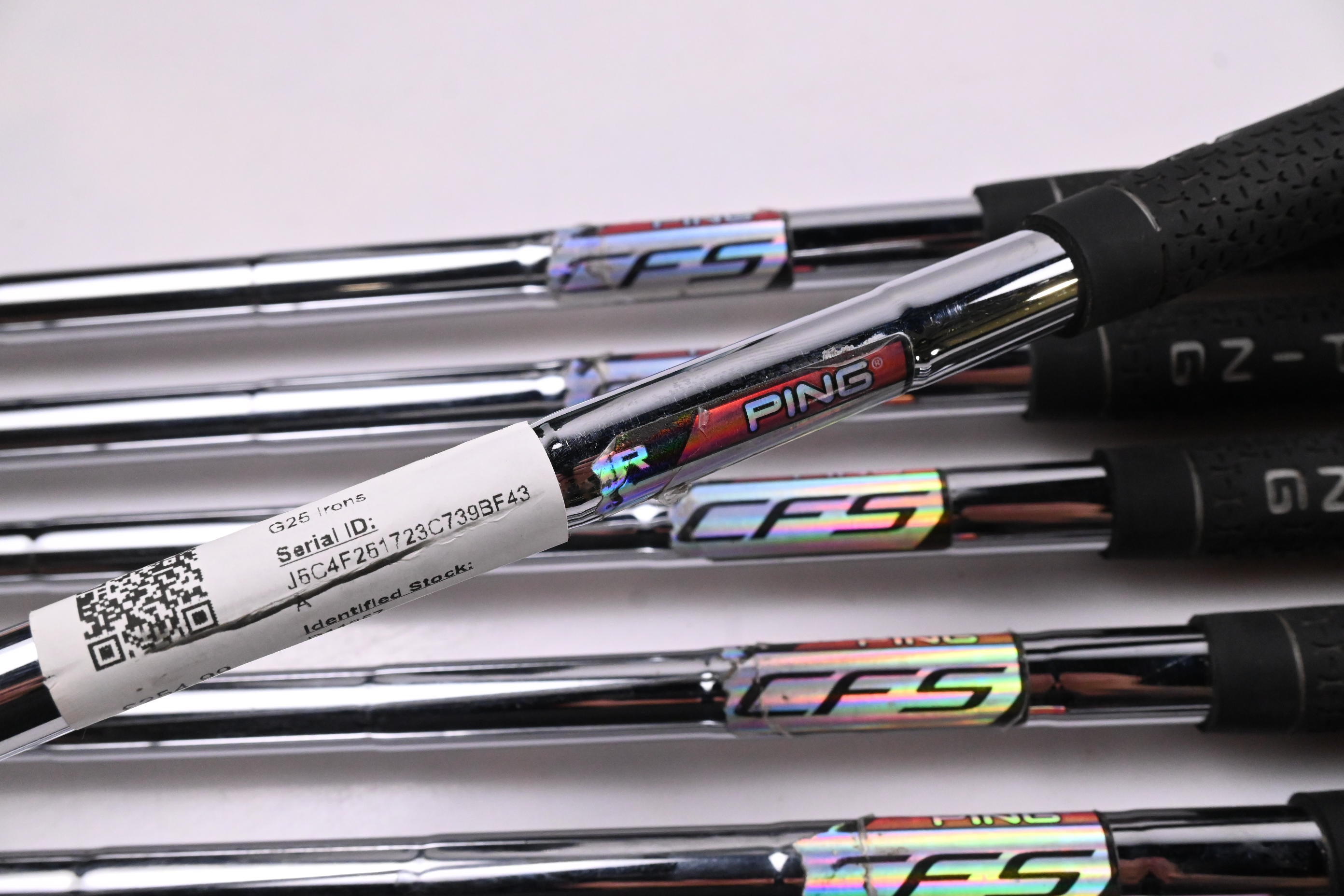 Ping G25 Irons / 5-PW+SW / Black Dot / Regular Flex Ping CFS Shafts