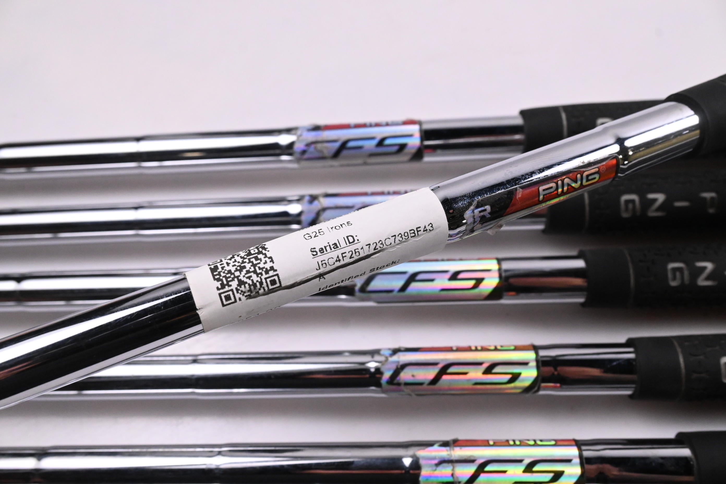 Ping G25 Irons / 5-PW+SW / Black Dot / Regular Flex Ping CFS Shafts