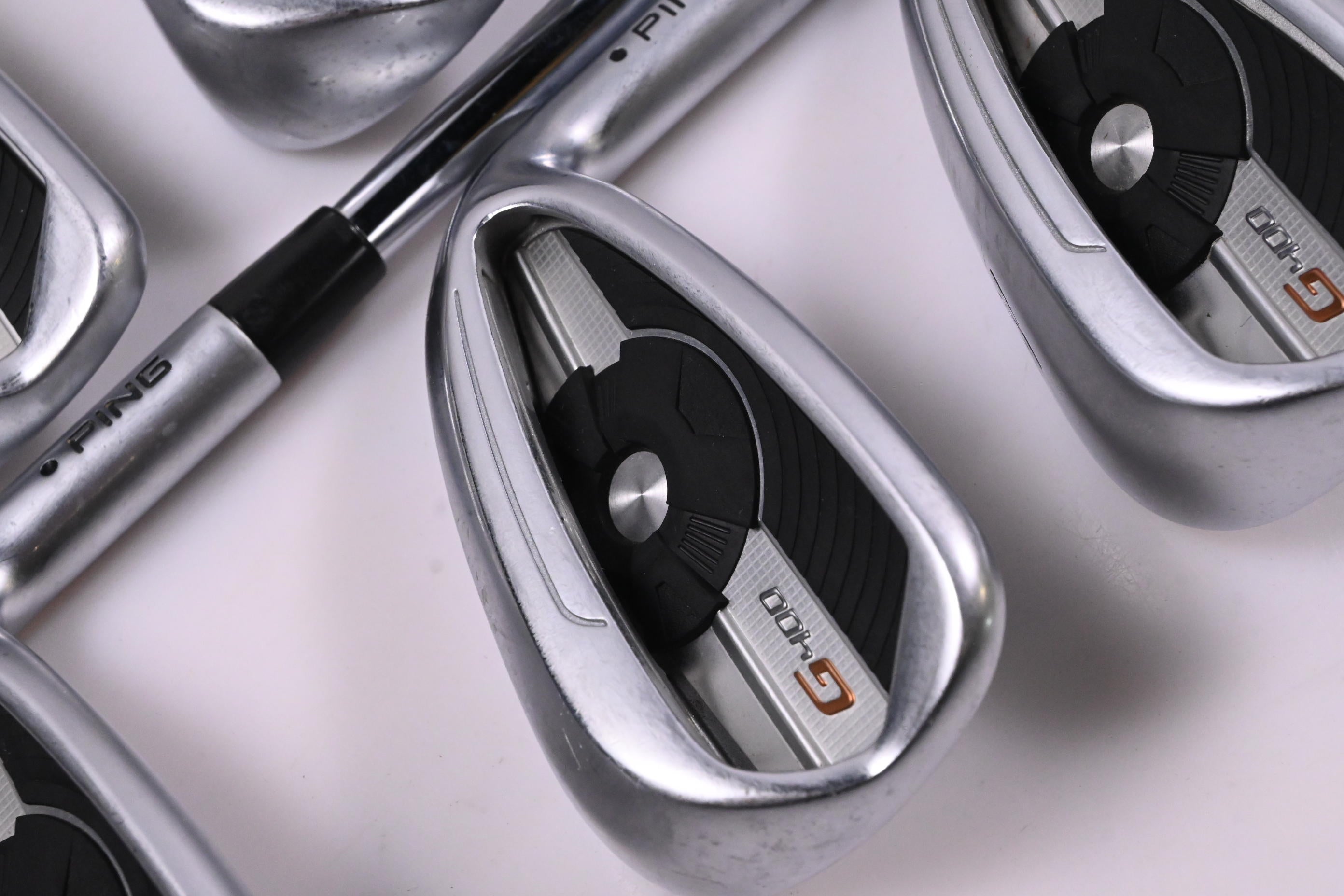 Ping G400 Irons / 5-PW / Black Dot / Regular Flex Ping AWT 2.0 Shafts